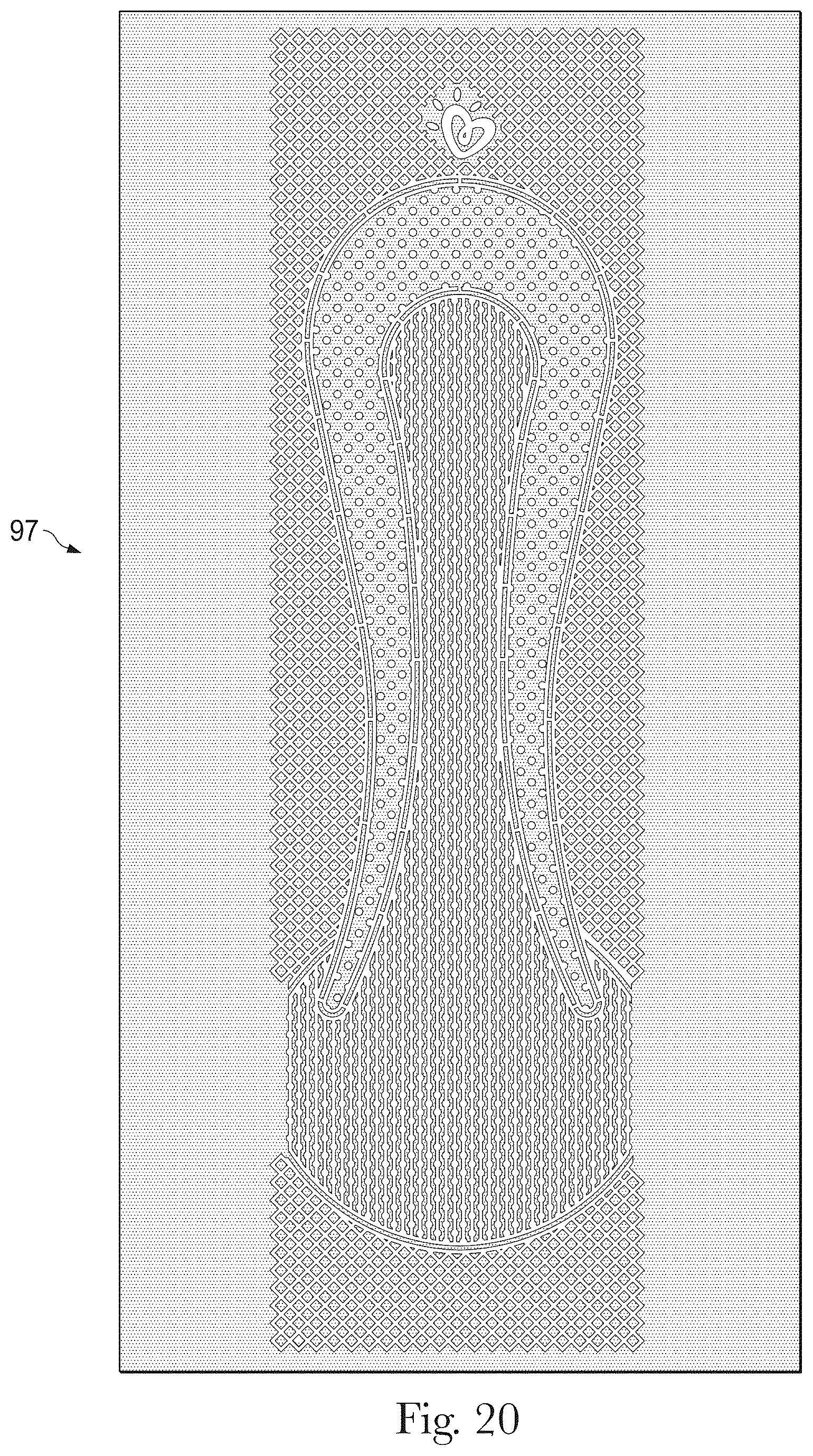 Patent US12460321 Figure 13 – Shaped nonwoven