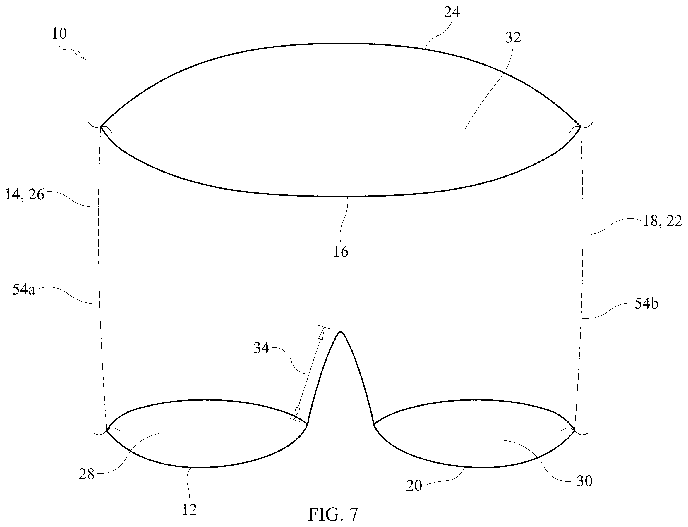 Patent US12460326 Figure 7 – One-piece knitted article for lower portion of human body and methods for knitting same