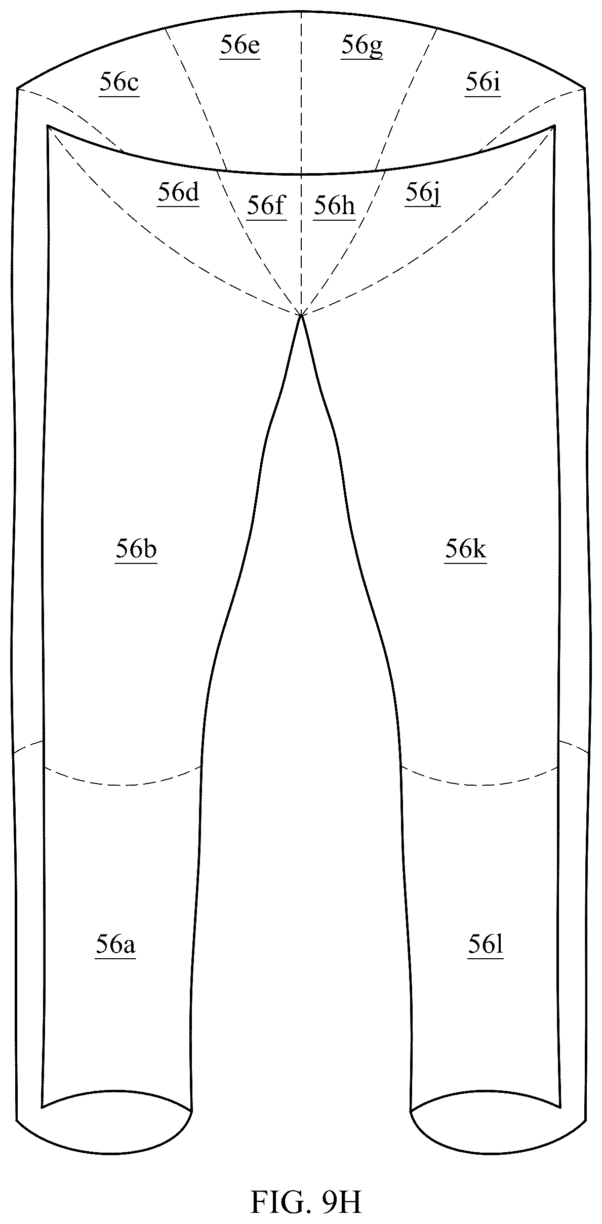 Patent US12460326 Figure 16 – One-piece knitted article for lower portion of human body and methods for knitting same