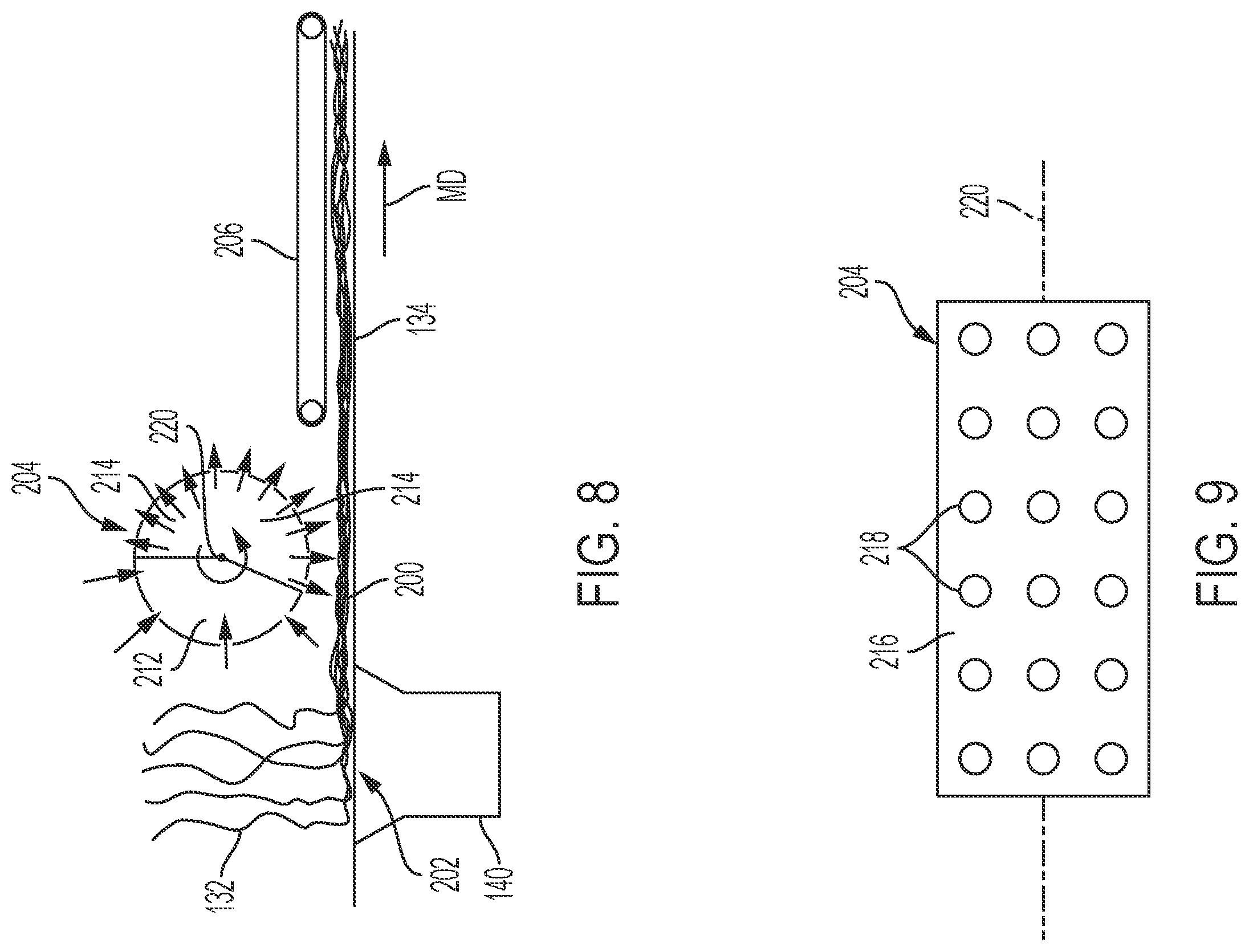 Patent US12460330 Figure 7 – Methods of creating soft and lofty nonwoven webs