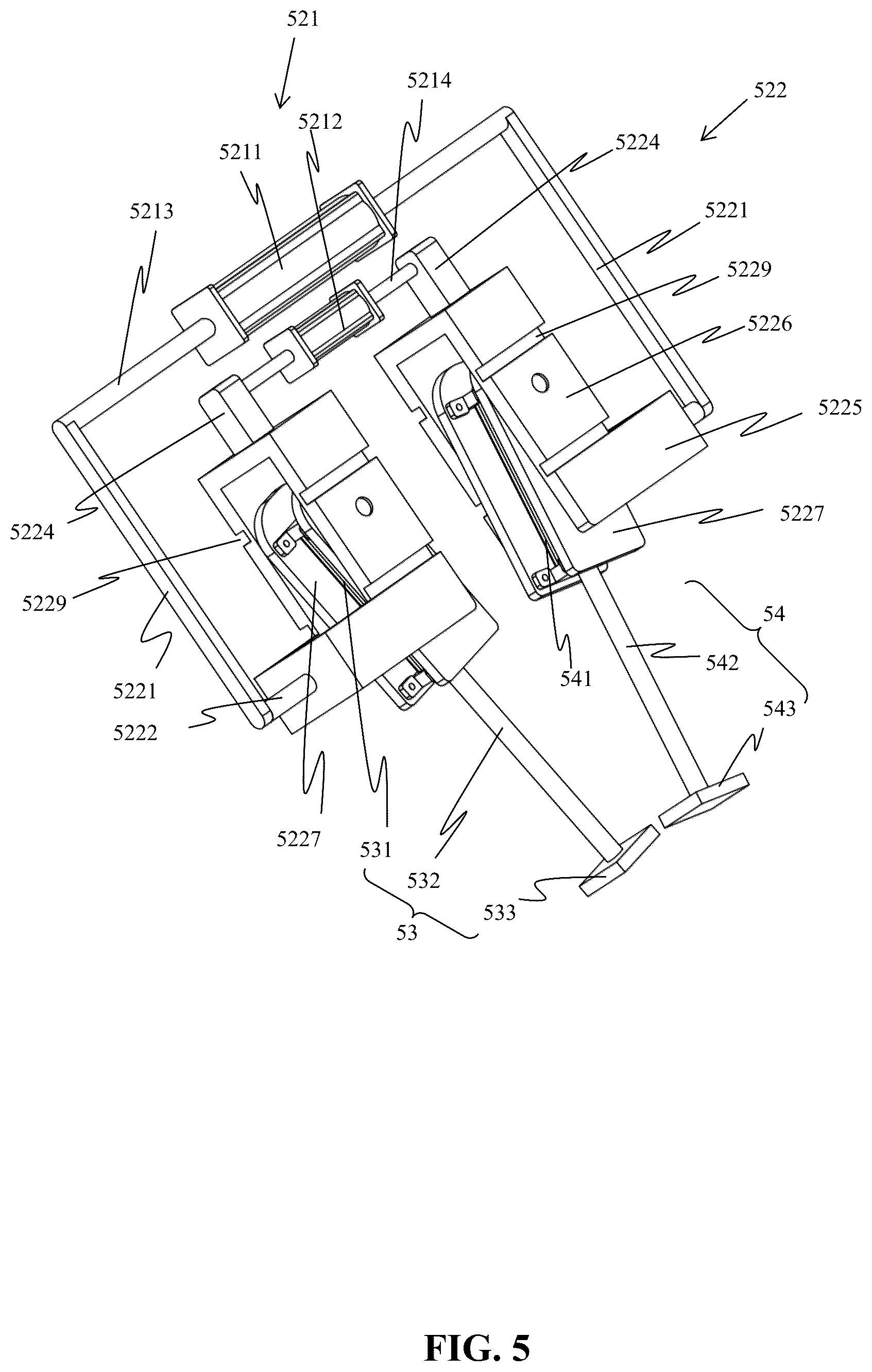 Patent US12460331 Figure 5 – Right-angle needle-punching mechanisms and needle-punching devices
