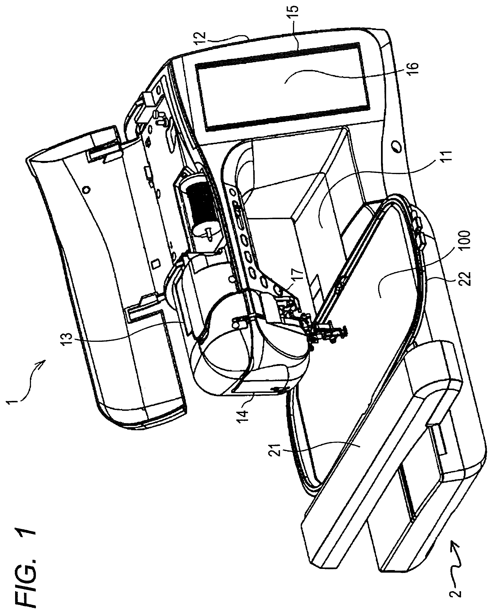 Patent US12460333 Figure 1 – Control device for sewing machine, and sewing machine