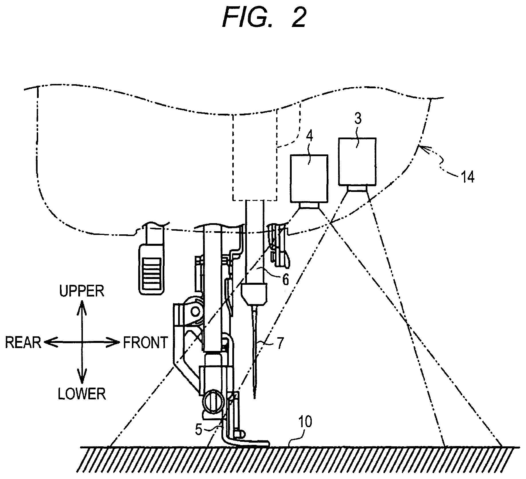 Patent US12460333 Figure 2 – Control device for sewing machine, and sewing machine