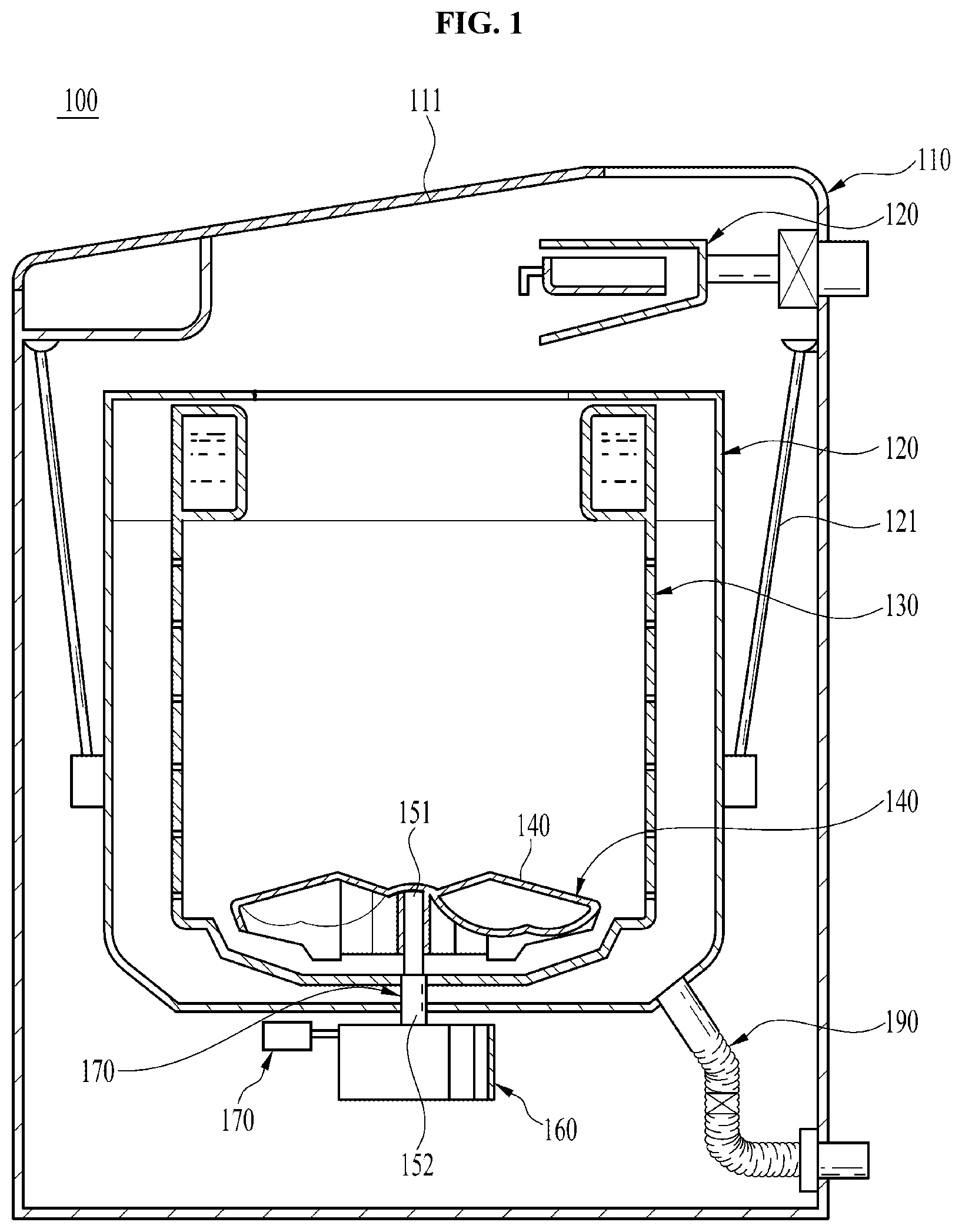 Patent US12460338 Figure 1 – Clothing treatment apparatus and method for controlling clothing treatment apparatus