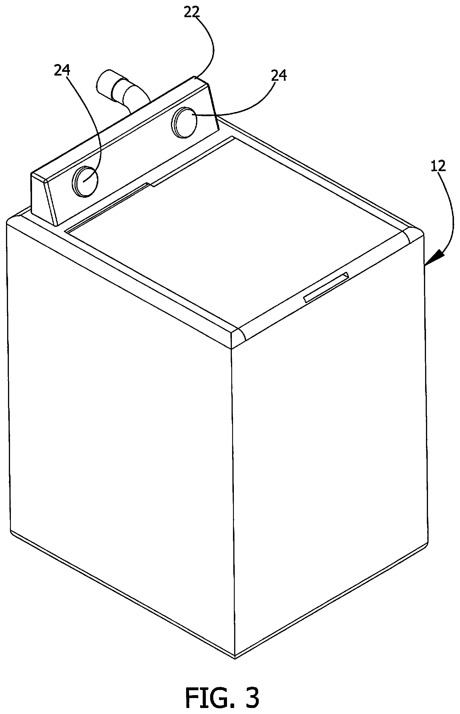 Patent US12460341 Figure 3 – Washing machine device