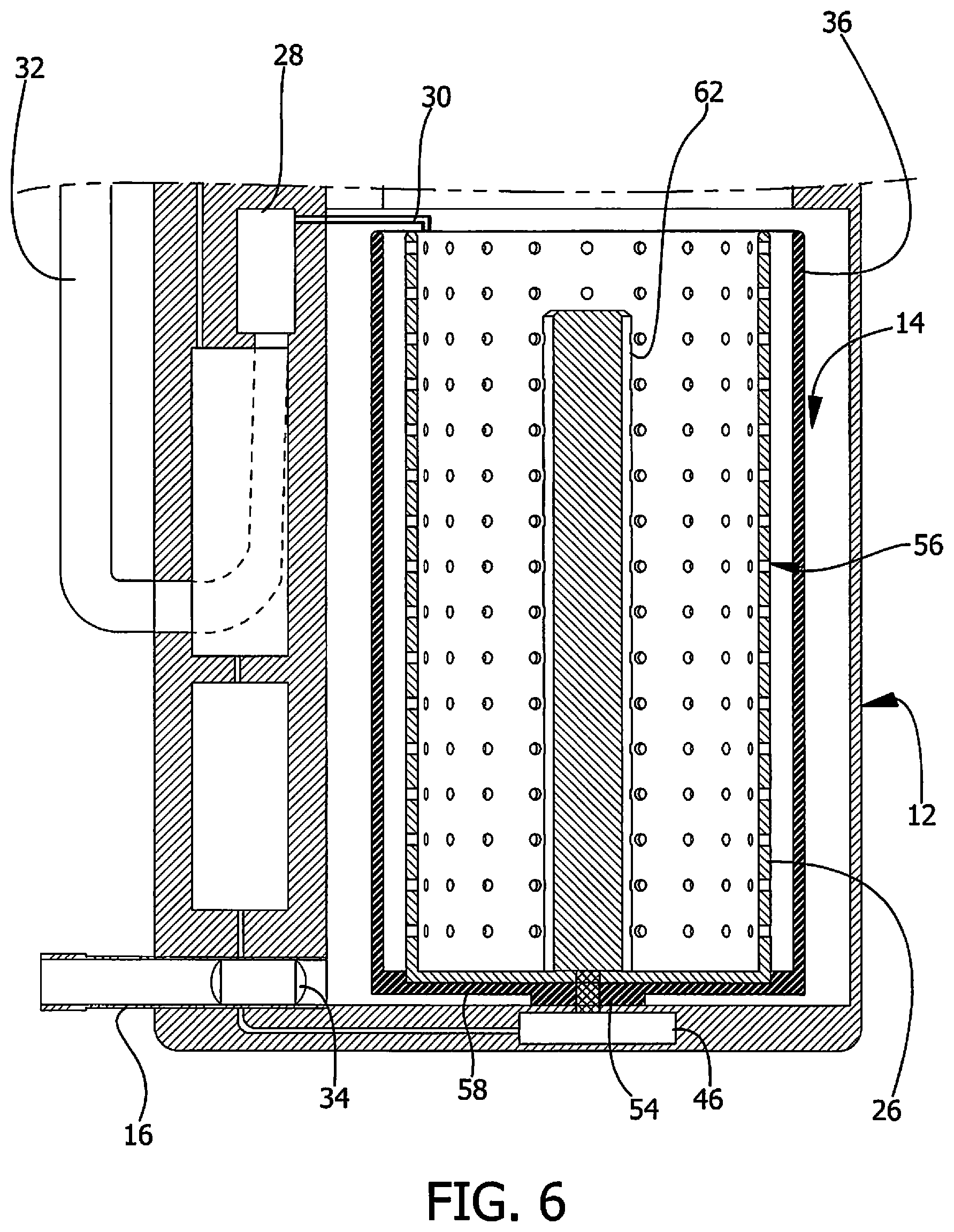 Patent US12460341 Figure 6 – Washing machine device