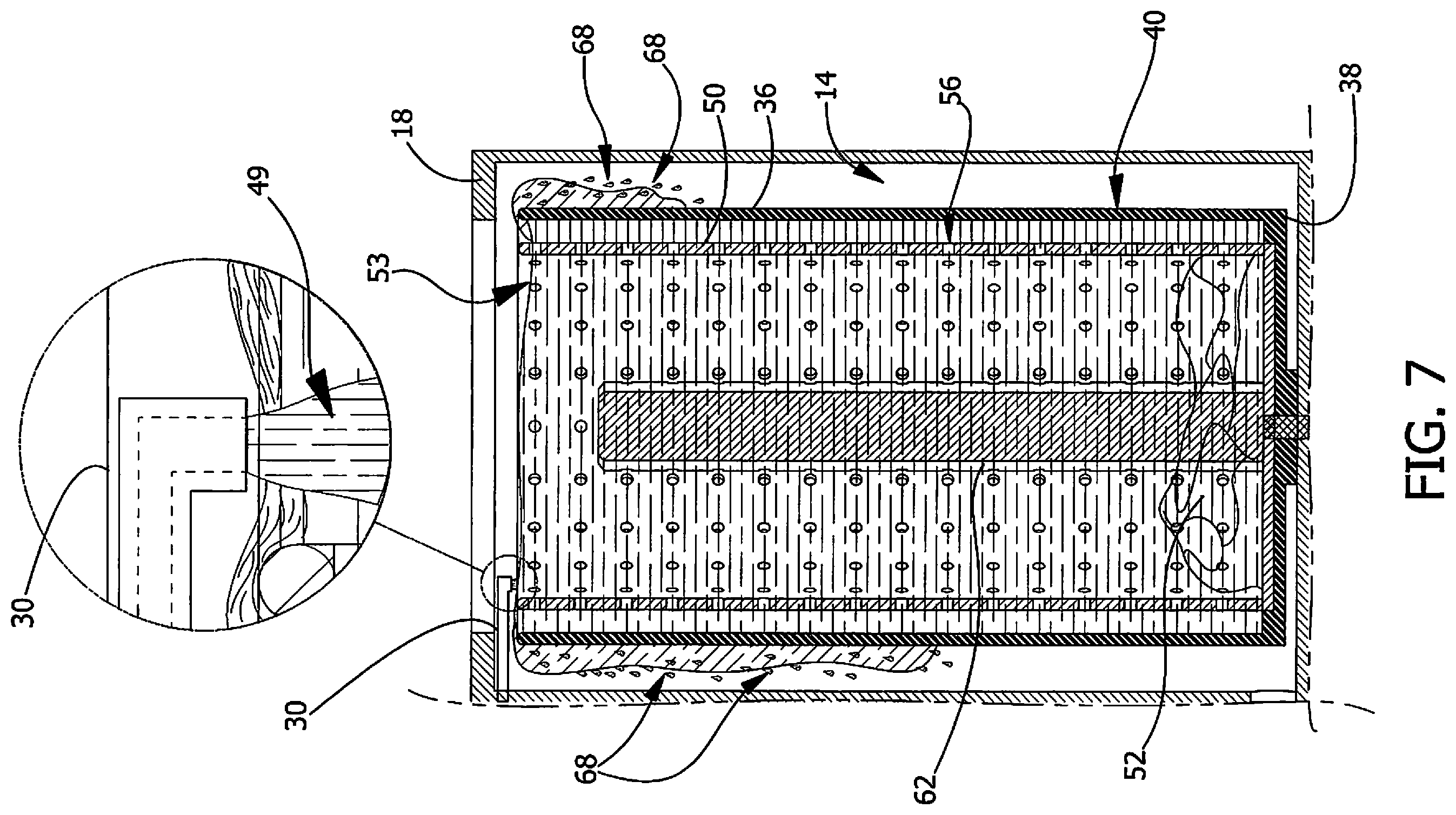 Patent US12460341 Figure 7 – Washing machine device