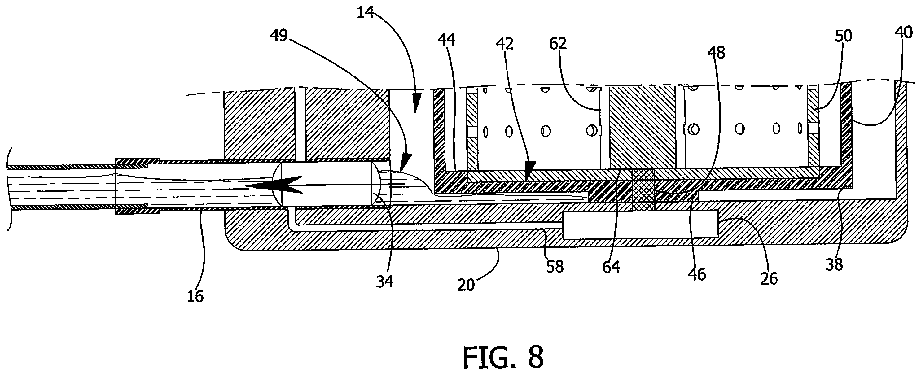 Patent US12460341 Figure 8 – Washing machine device