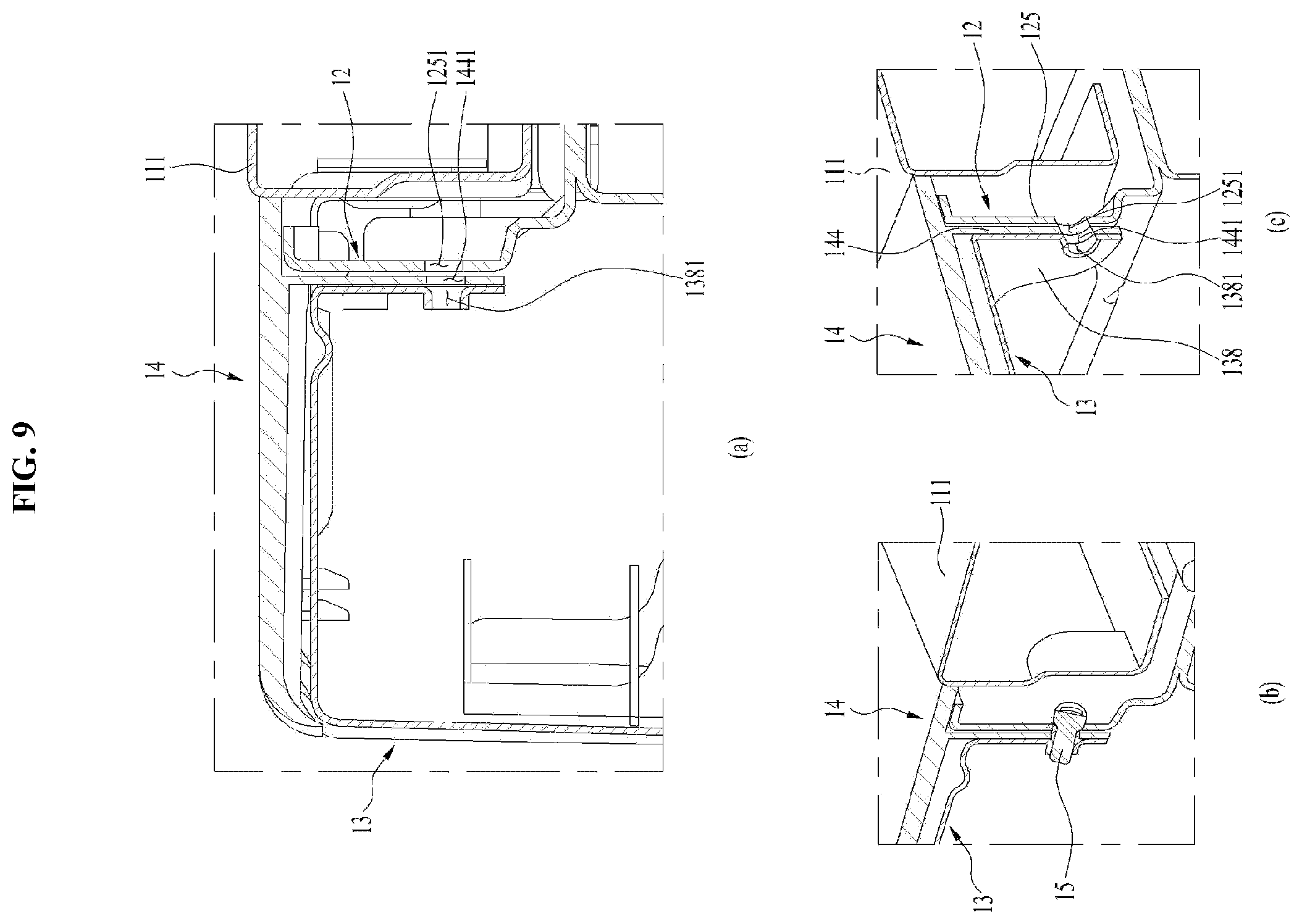 Patent US12460342 Figure 9 – Clothes treatment apparatus