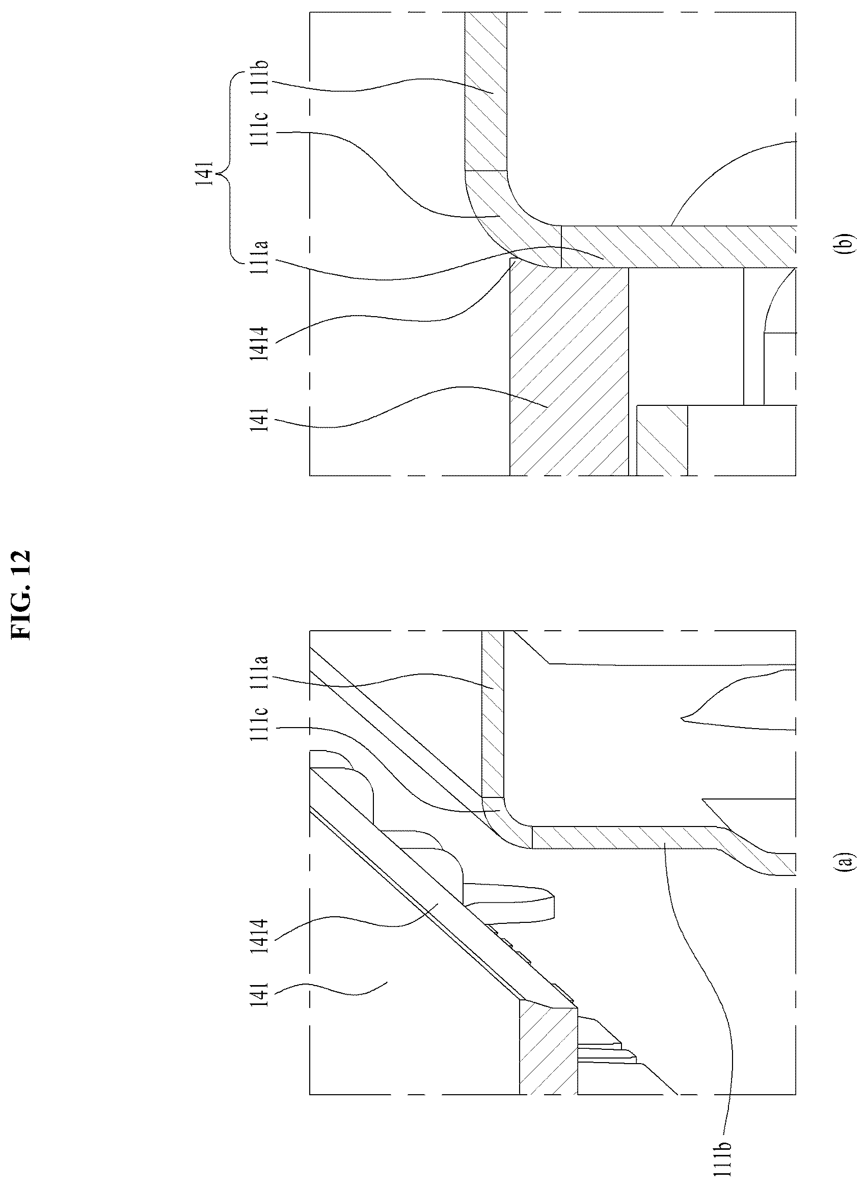 Patent US12460342 Figure 12 – Clothes treatment apparatus