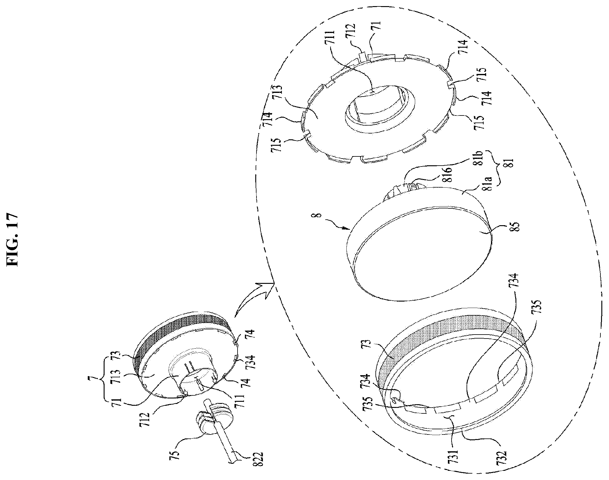 Patent US12460342 Figure 17 – Clothes treatment apparatus