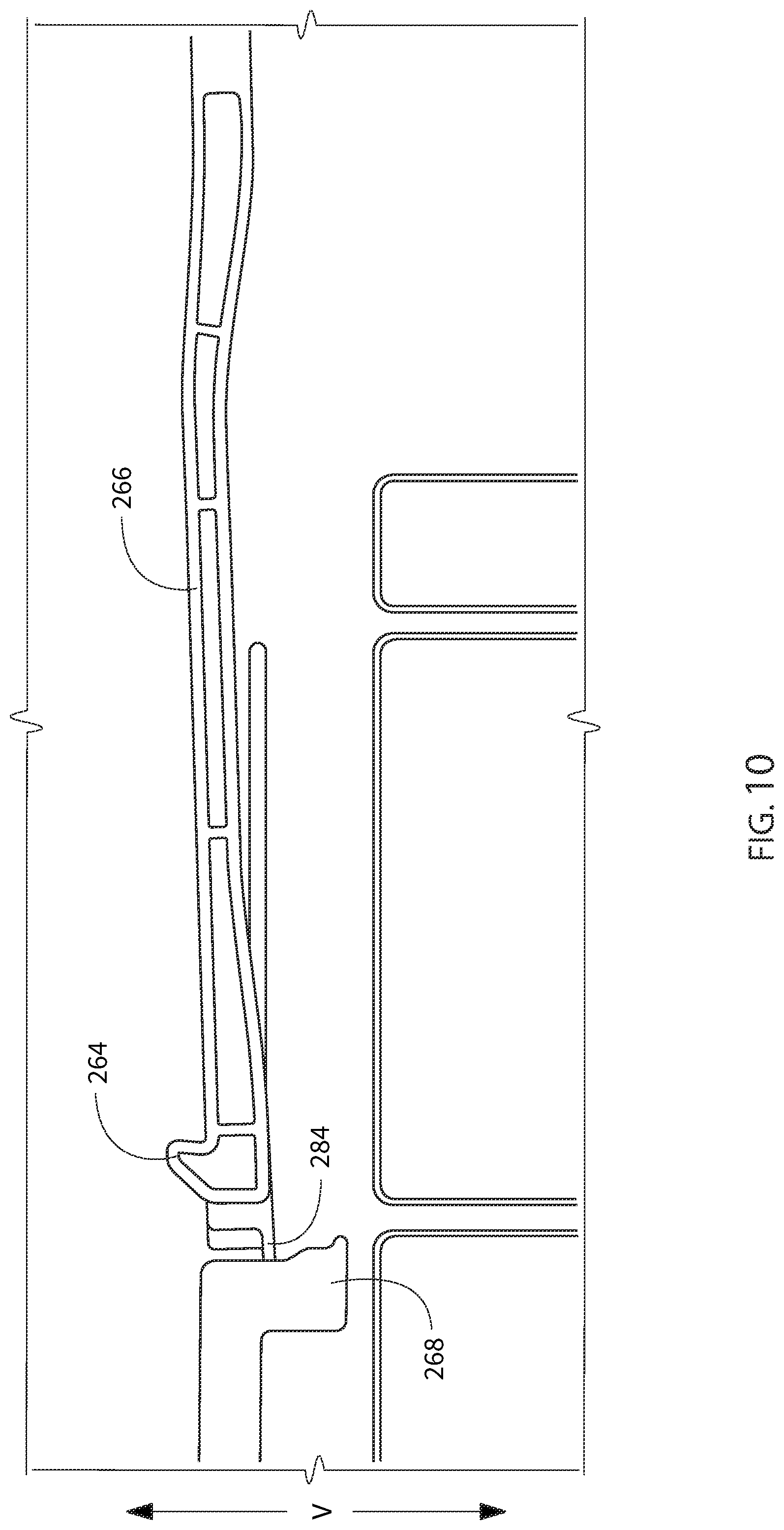 Patent US12460343 Figure 10 – Laundry appliance filter assembly retention latch