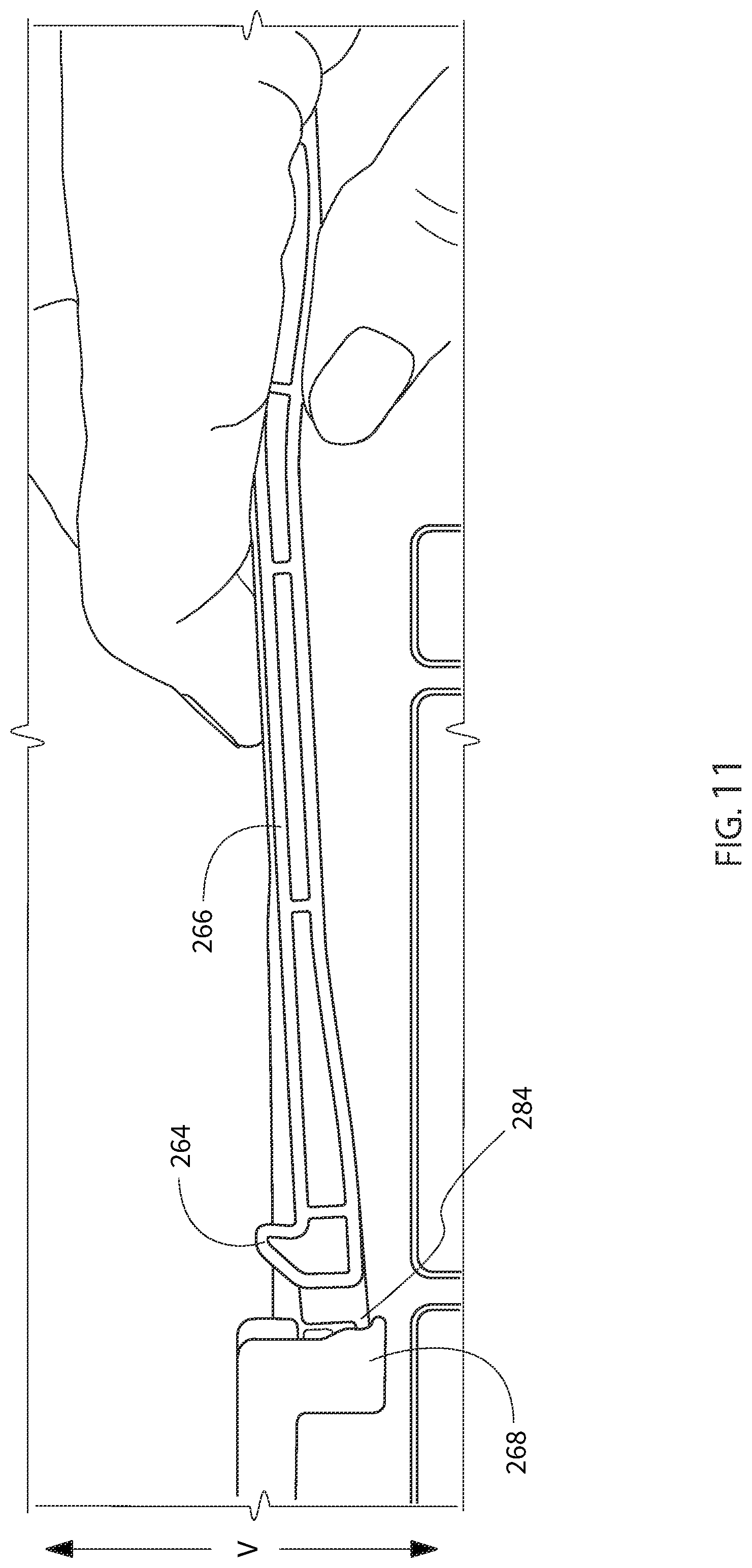 Patent US12460343 Figure 11 – Laundry appliance filter assembly retention latch