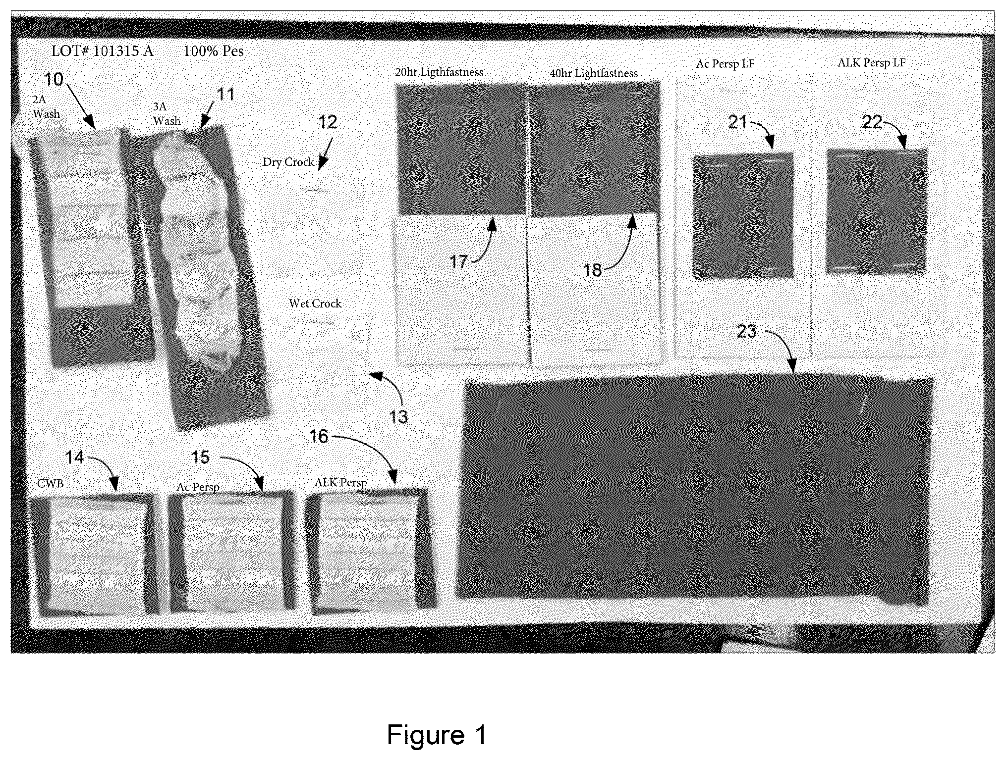 Patent US12460348 Figure 1 – Polyester composition with improved dyeing properties