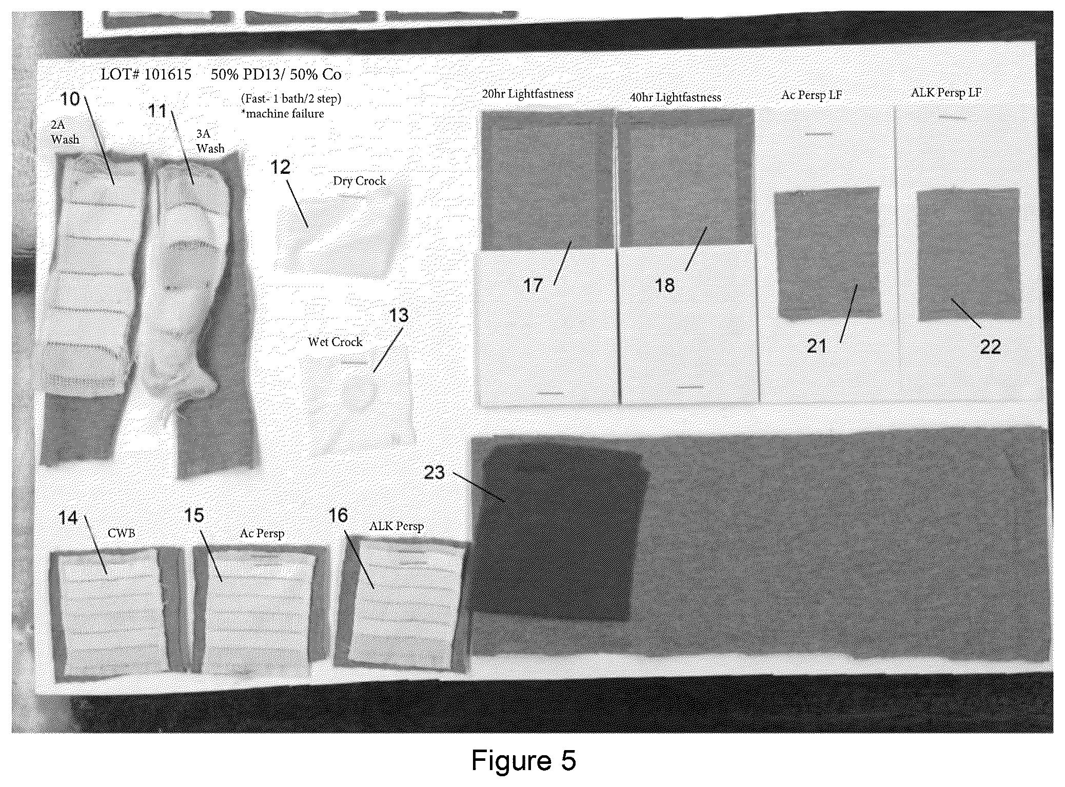 Patent US12460348 Figure 5 – Polyester composition with improved dyeing properties