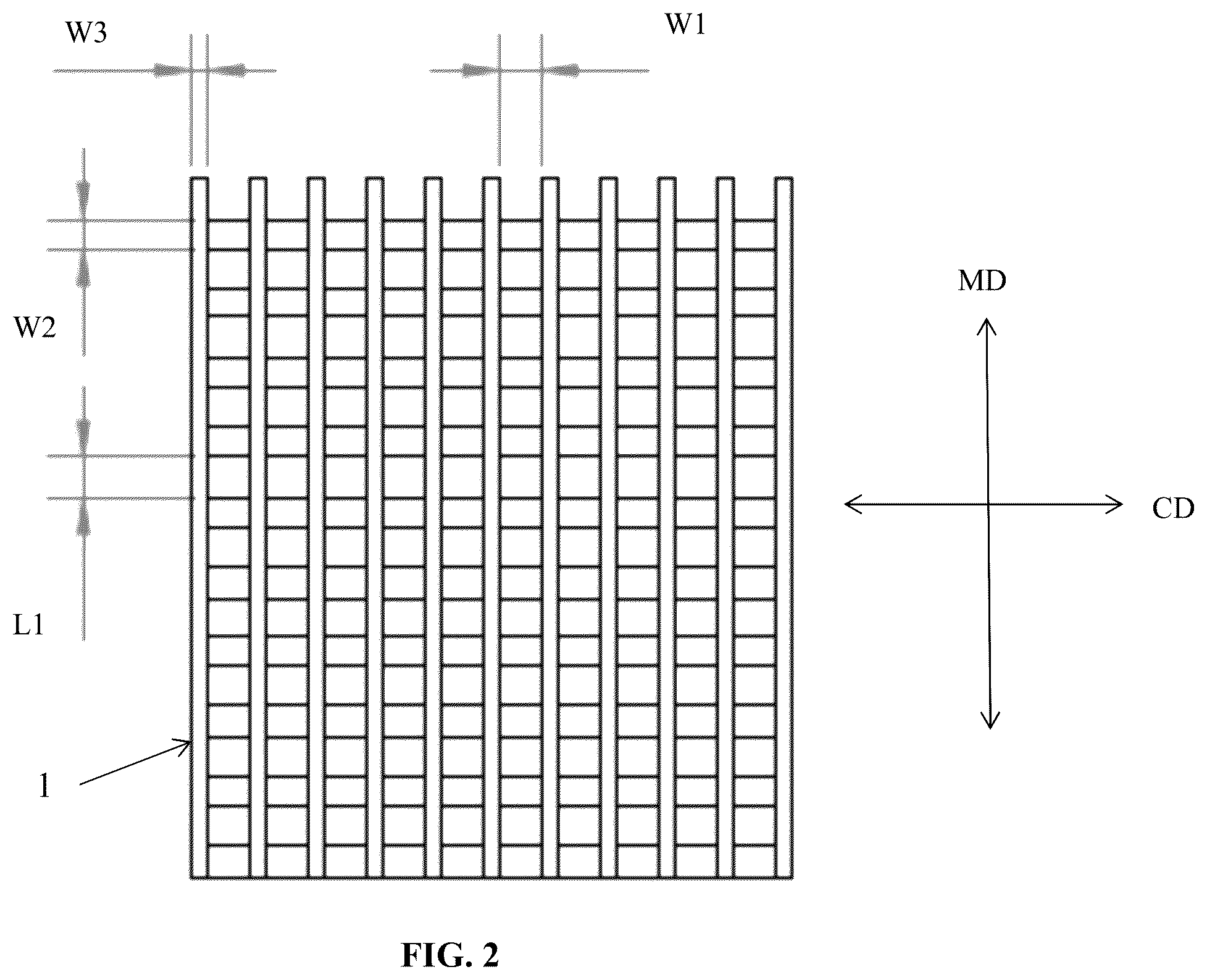 Patent US12460351 Figure 2 – Belt or fabric including polymeric layer for papermaking machine