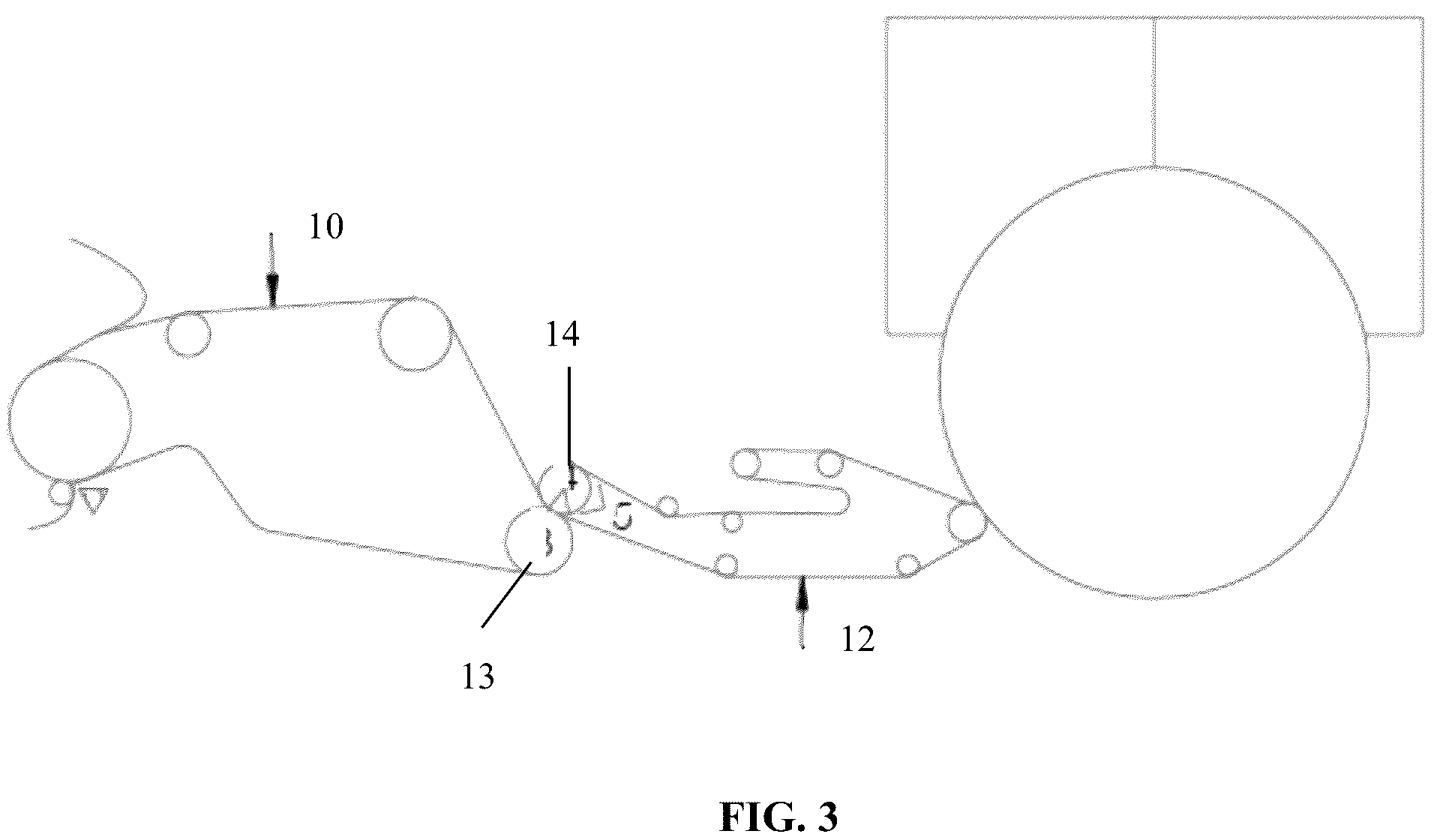 Patent US12460351 Figure 3 – Belt or fabric including polymeric layer for papermaking machine
