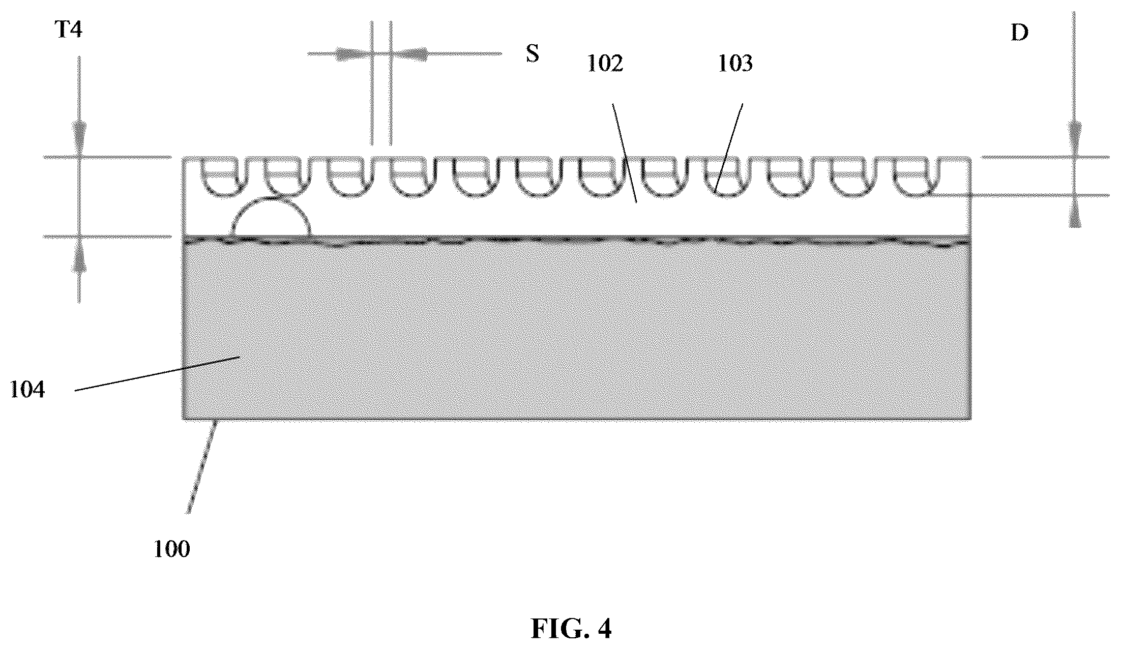Patent US12460351 Figure 4 – Belt or fabric including polymeric layer for papermaking machine