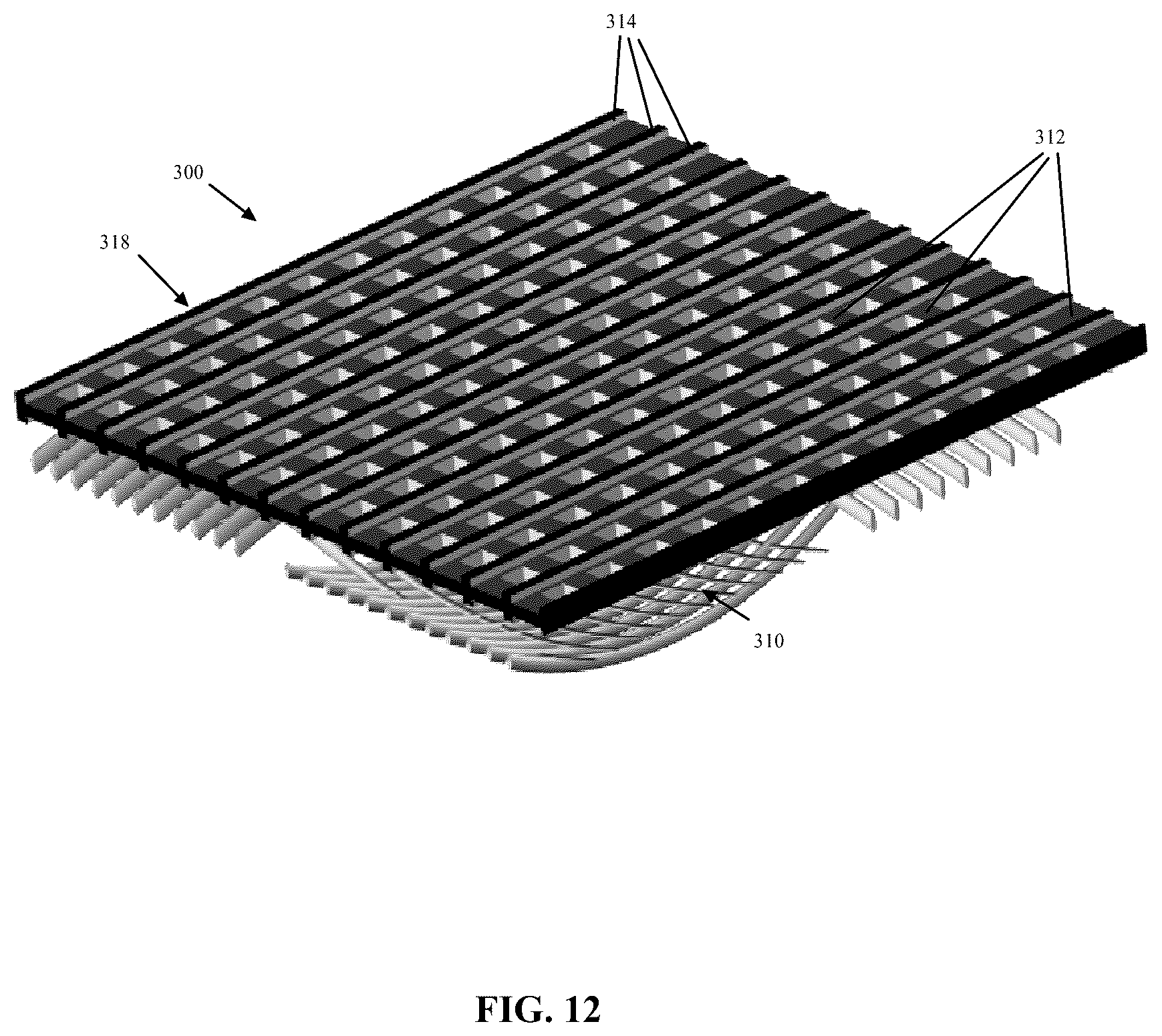 Patent US12460351 Figure 12 – Belt or fabric including polymeric layer for papermaking machine