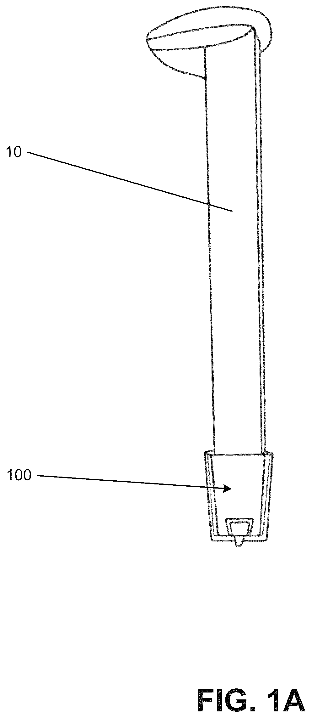 Patent US12460355 Figure 1 – Railroad spike stabilizer for railroad and construction applications