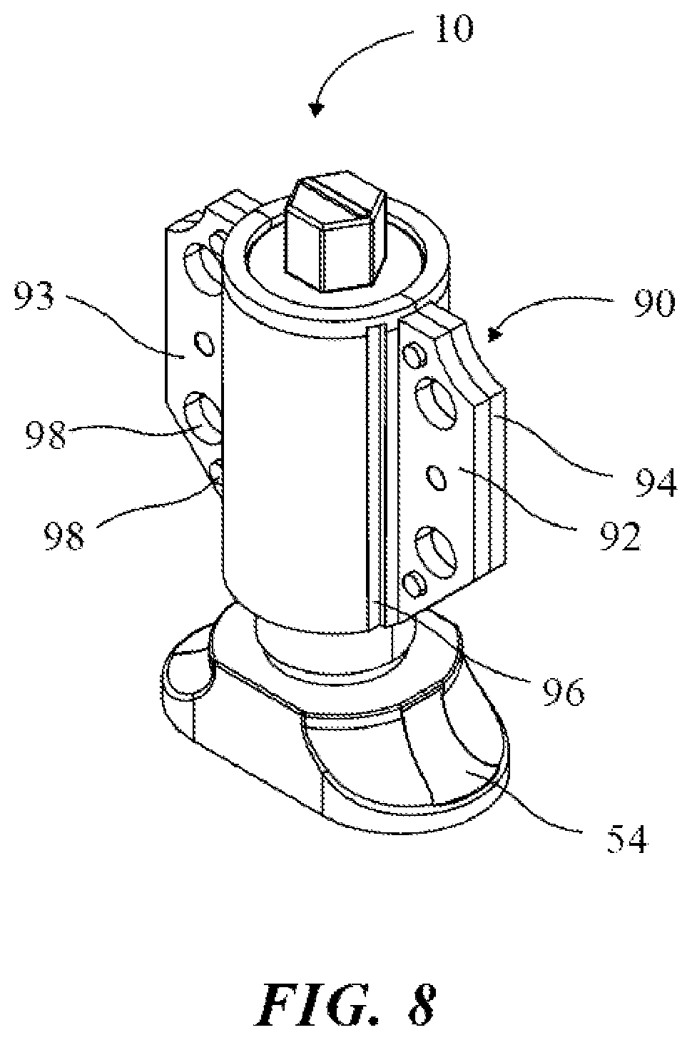 Patent US12460356 Figure 5 – Fastening device system