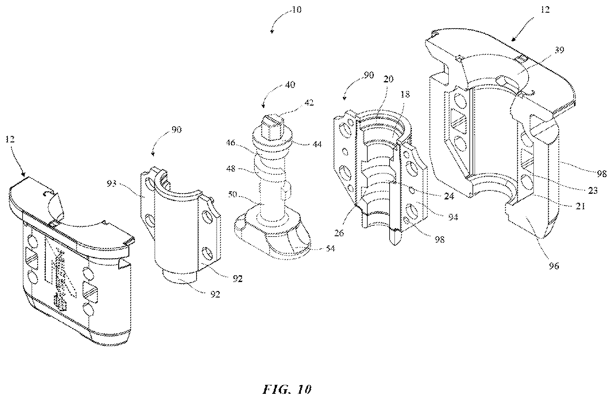 Patent US12460356 Figure 7 – Fastening device system