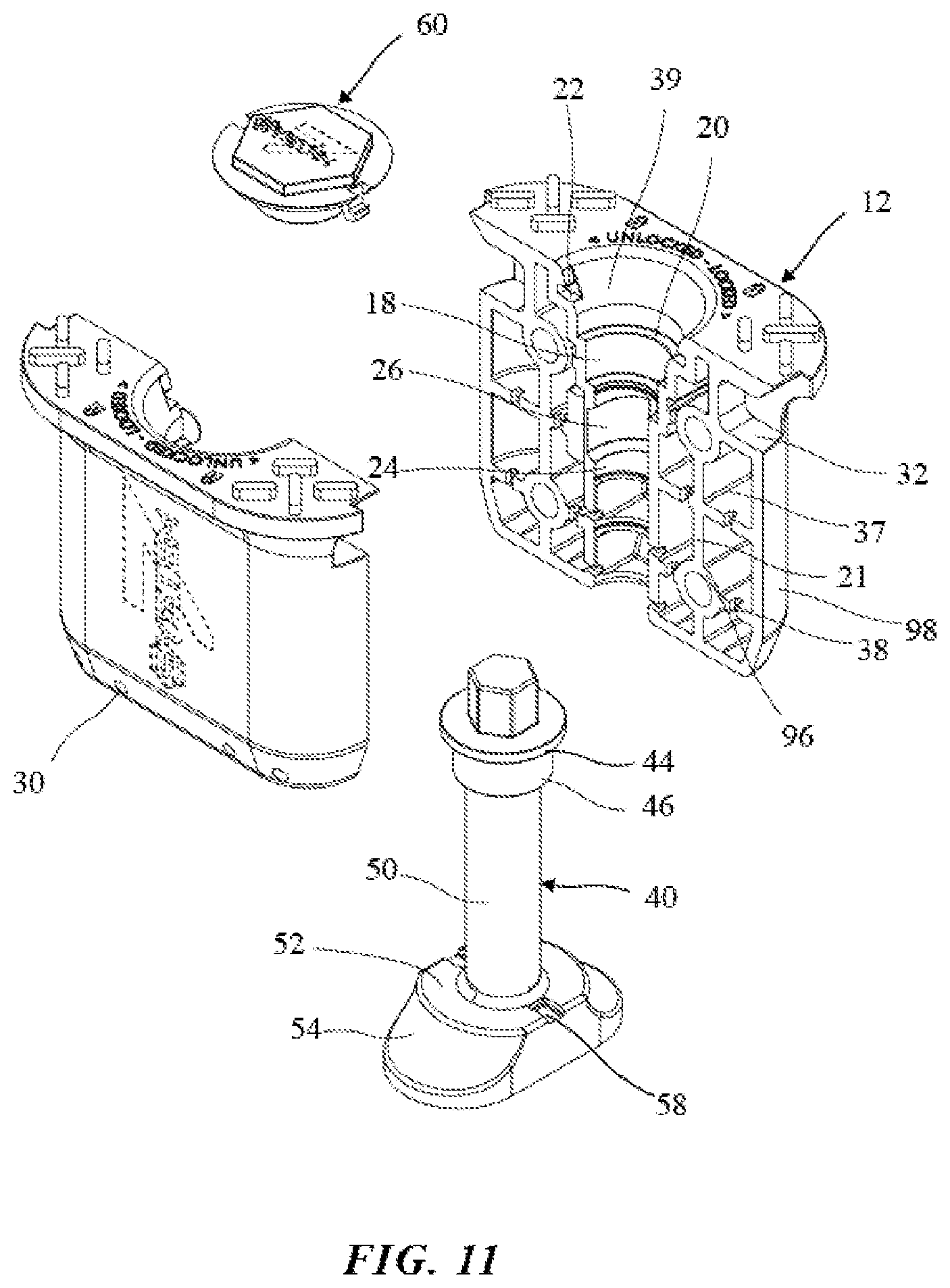 Patent US12460356 Figure 8 – Fastening device system