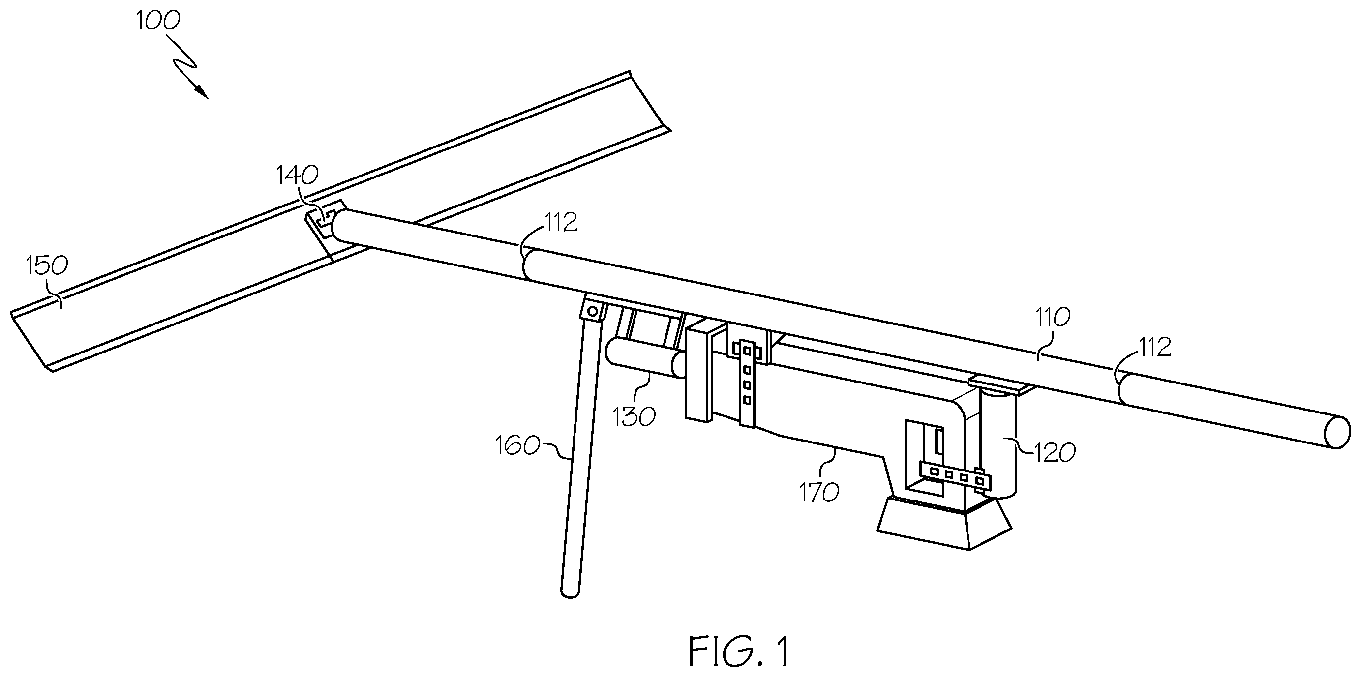 Patent US12460358 Figure 1 – Multi-purpose vibratory concrete tool