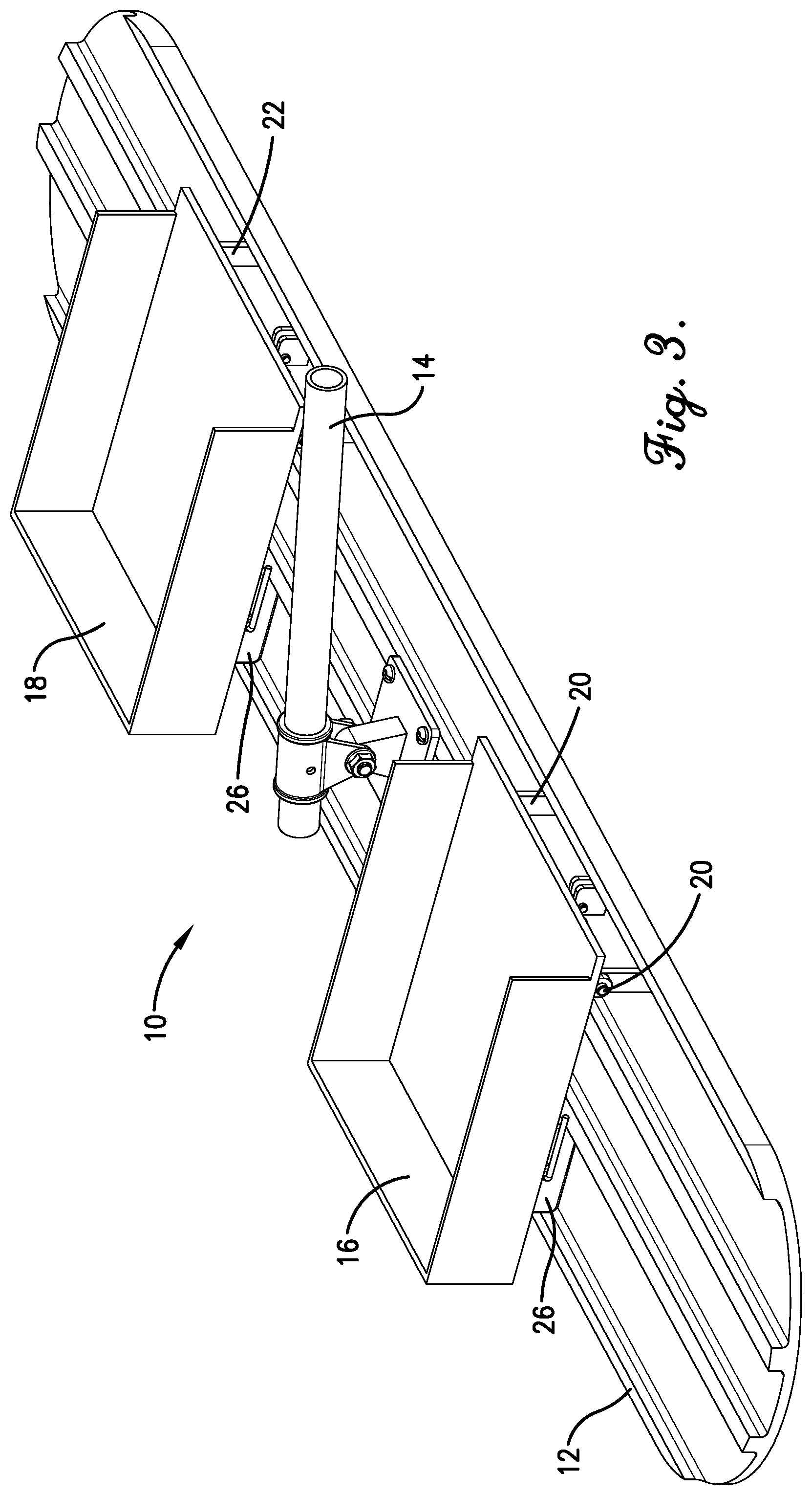 Patent US12460359 Figure 3 – Concrete finishing tool