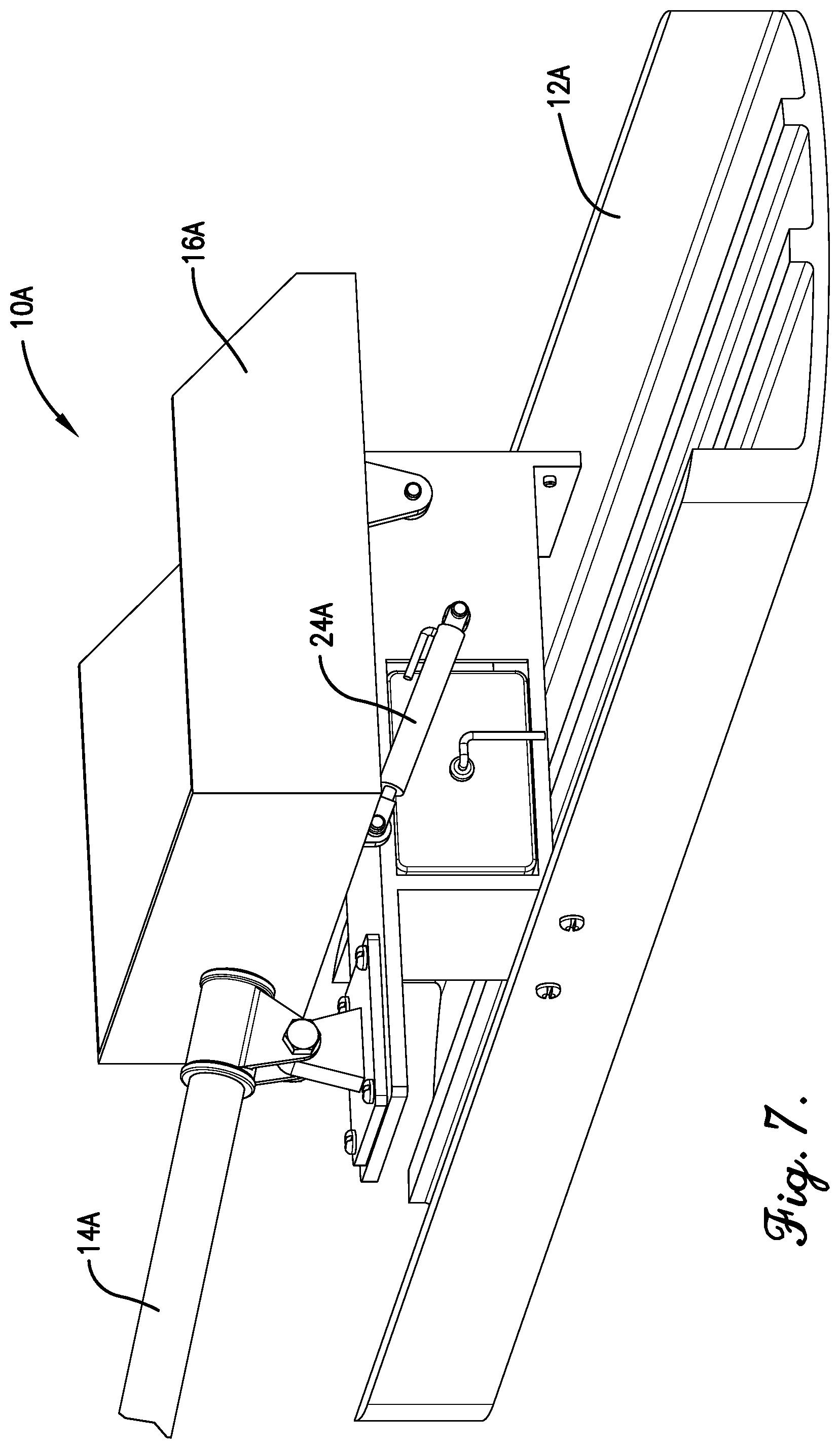 Patent US12460359 Figure 7 – Concrete finishing tool