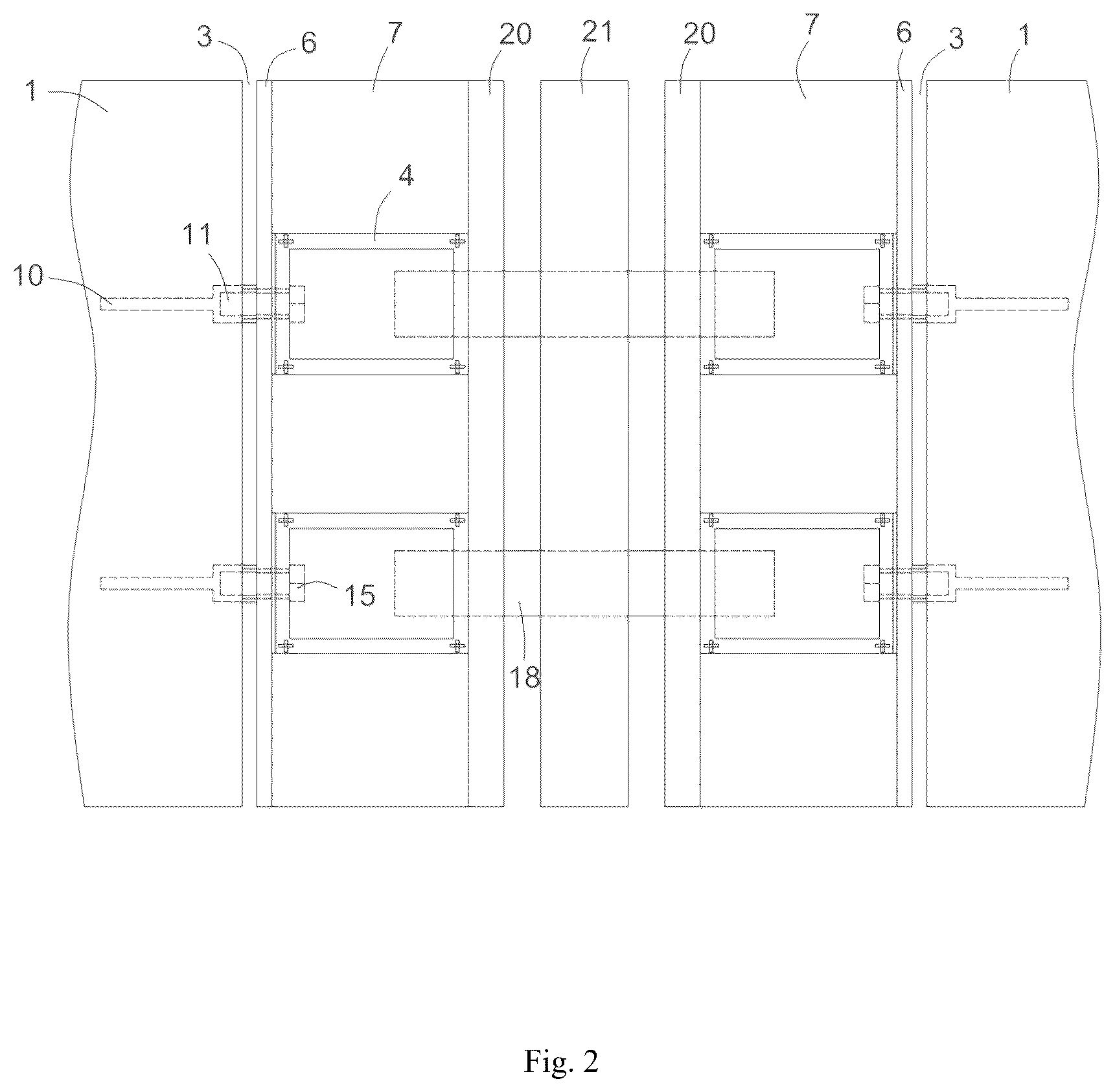Patent US12460360 Figure 2 – Bridge expansion joint structure and construction method thereof