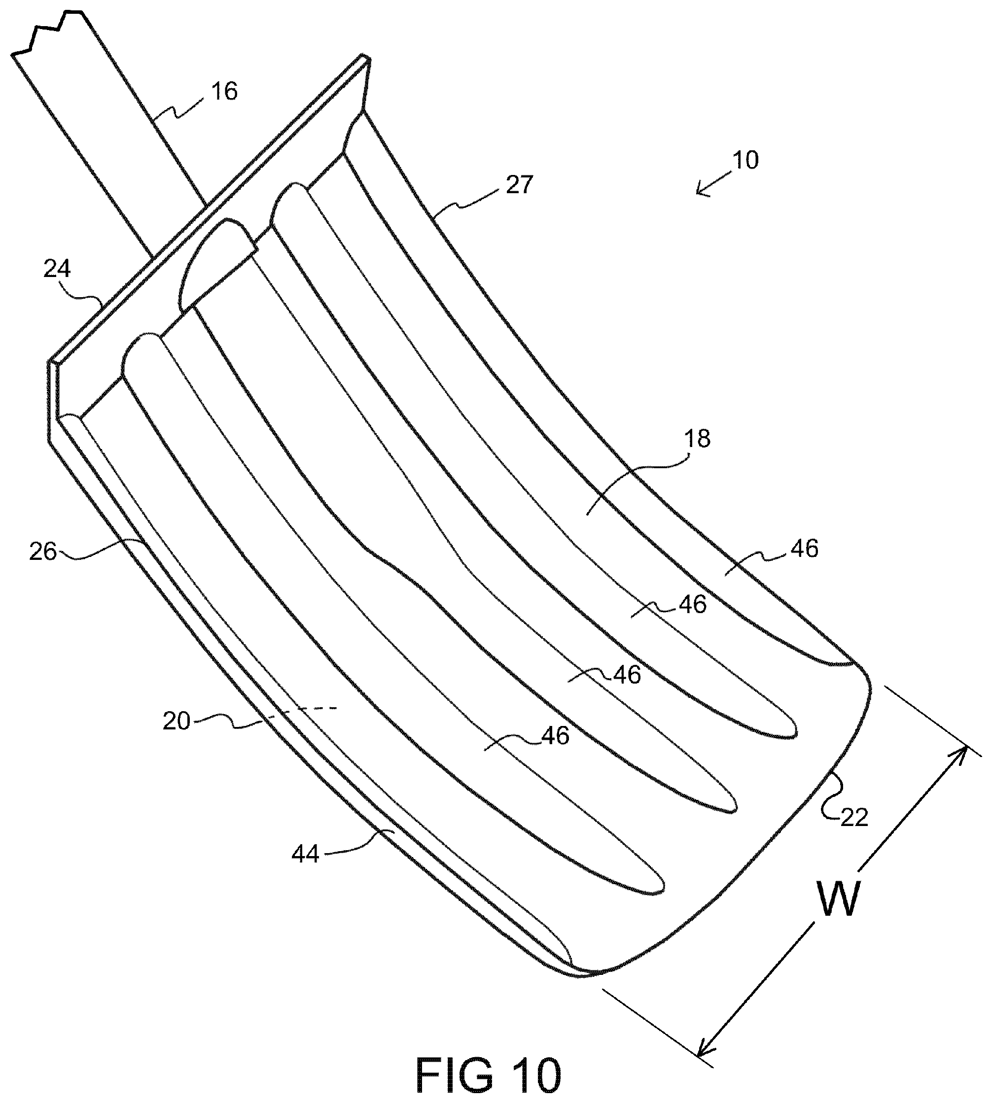 Patent US12460362 Figure 9 – Snow oar for manually clearing snow and ice