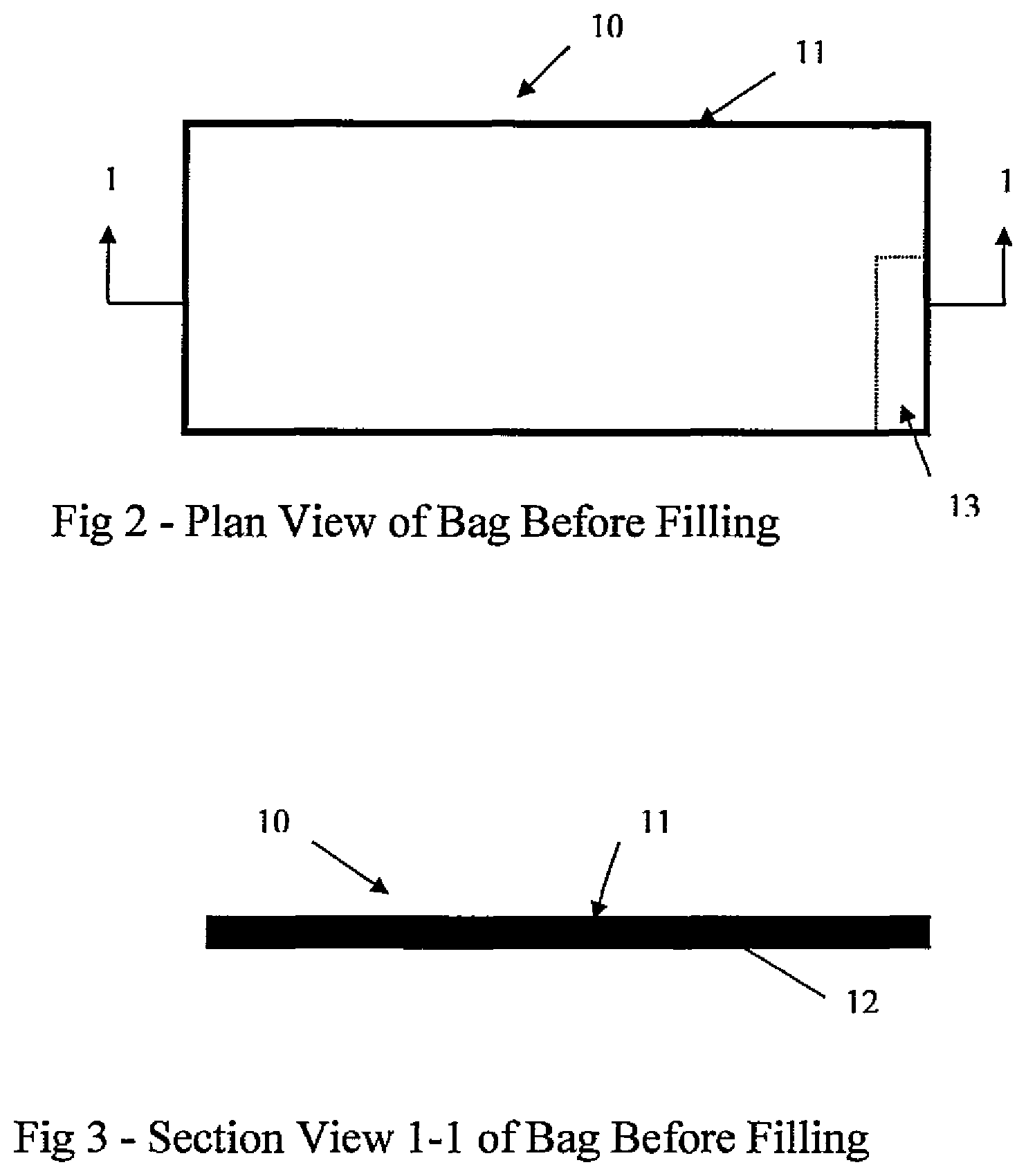 Patent US12460363 Figure 2 – Absorbent bags for barriers