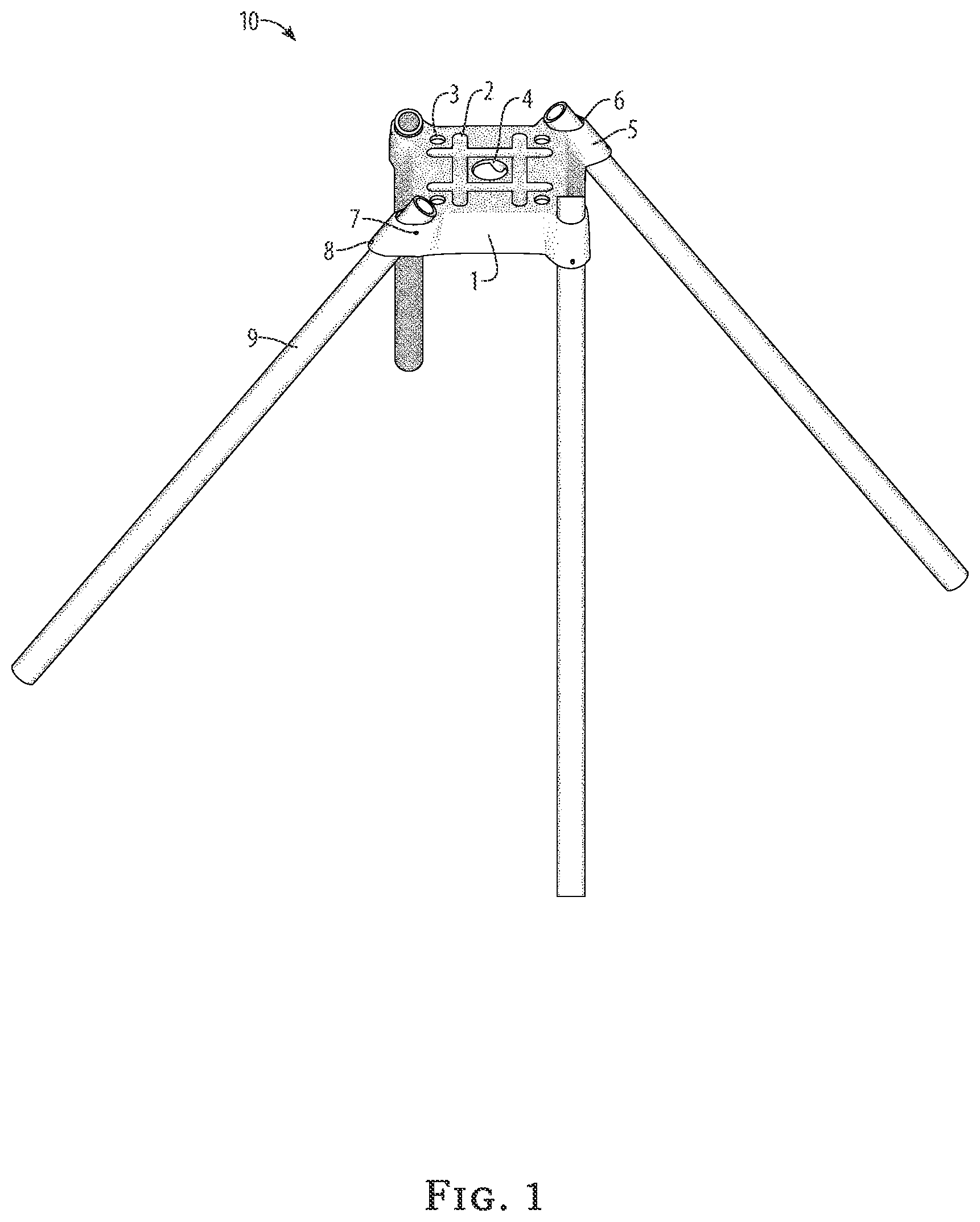 Patent US12460366 Figure 1 – Reticulated driven micropile footing system