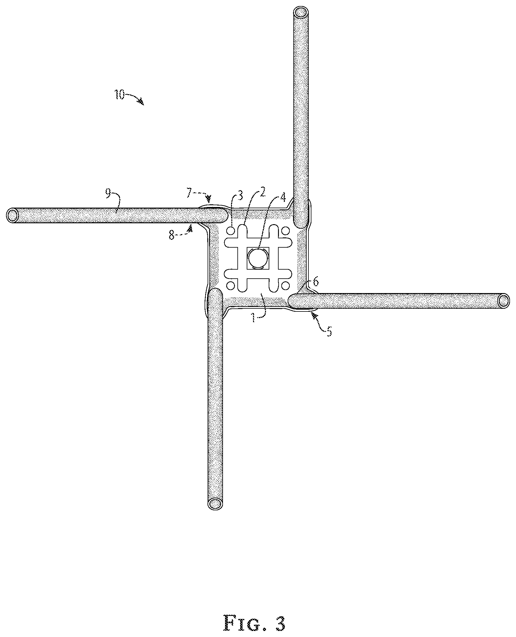 Patent US12460366 Figure 3 – Reticulated driven micropile footing system