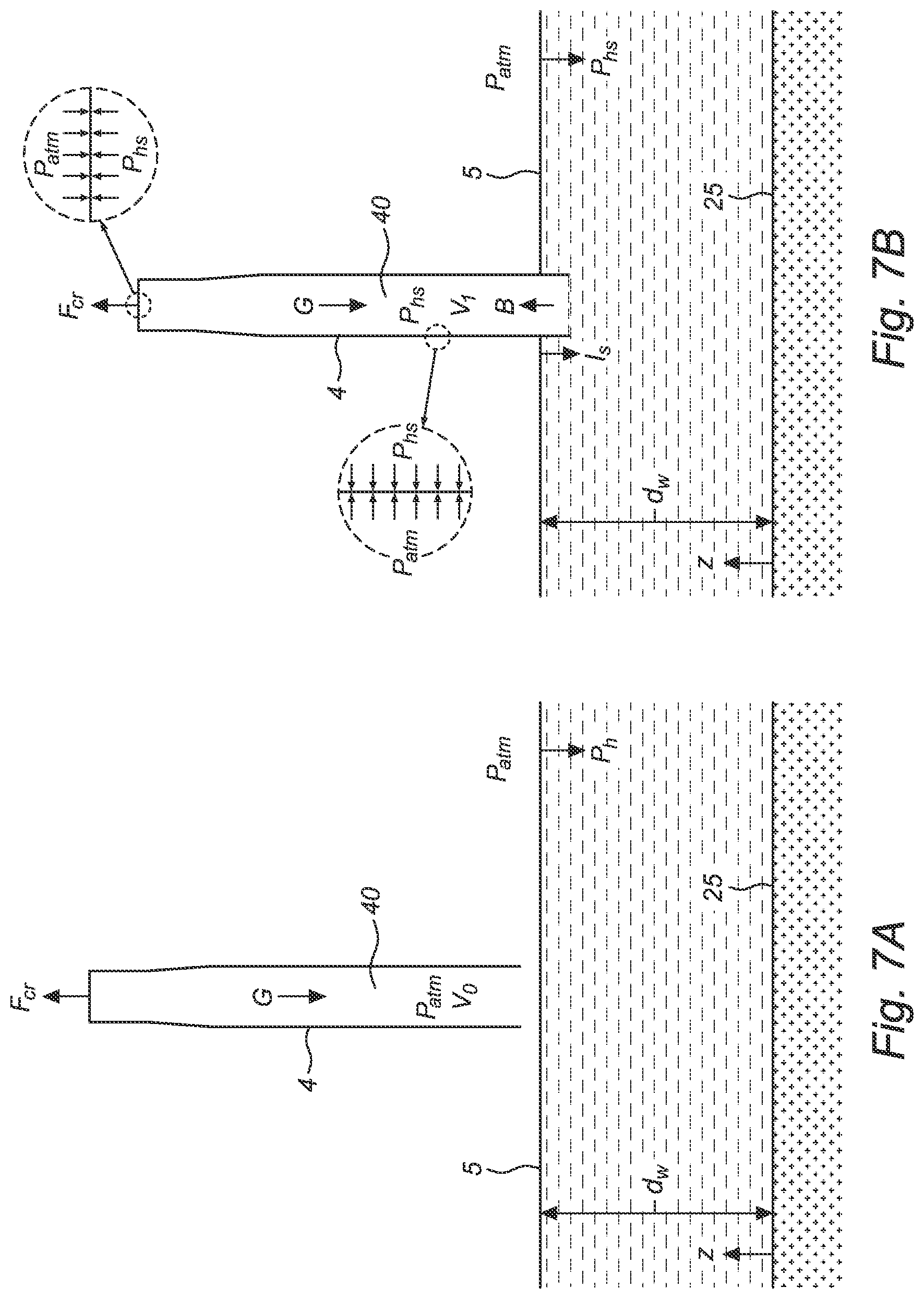 Patent US12460367 Figure 6 – Method for anchoring a hollow tubular element in a water bottom, and assembly of the tubular element and a closing body