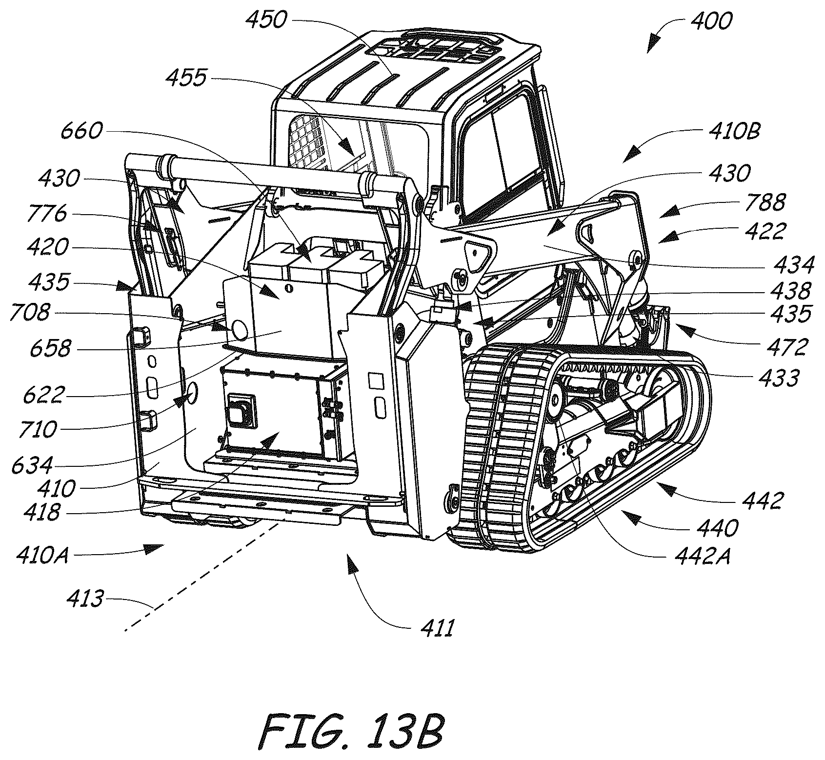 Patent US12460371 Figure 13 – Electrically powered power machine