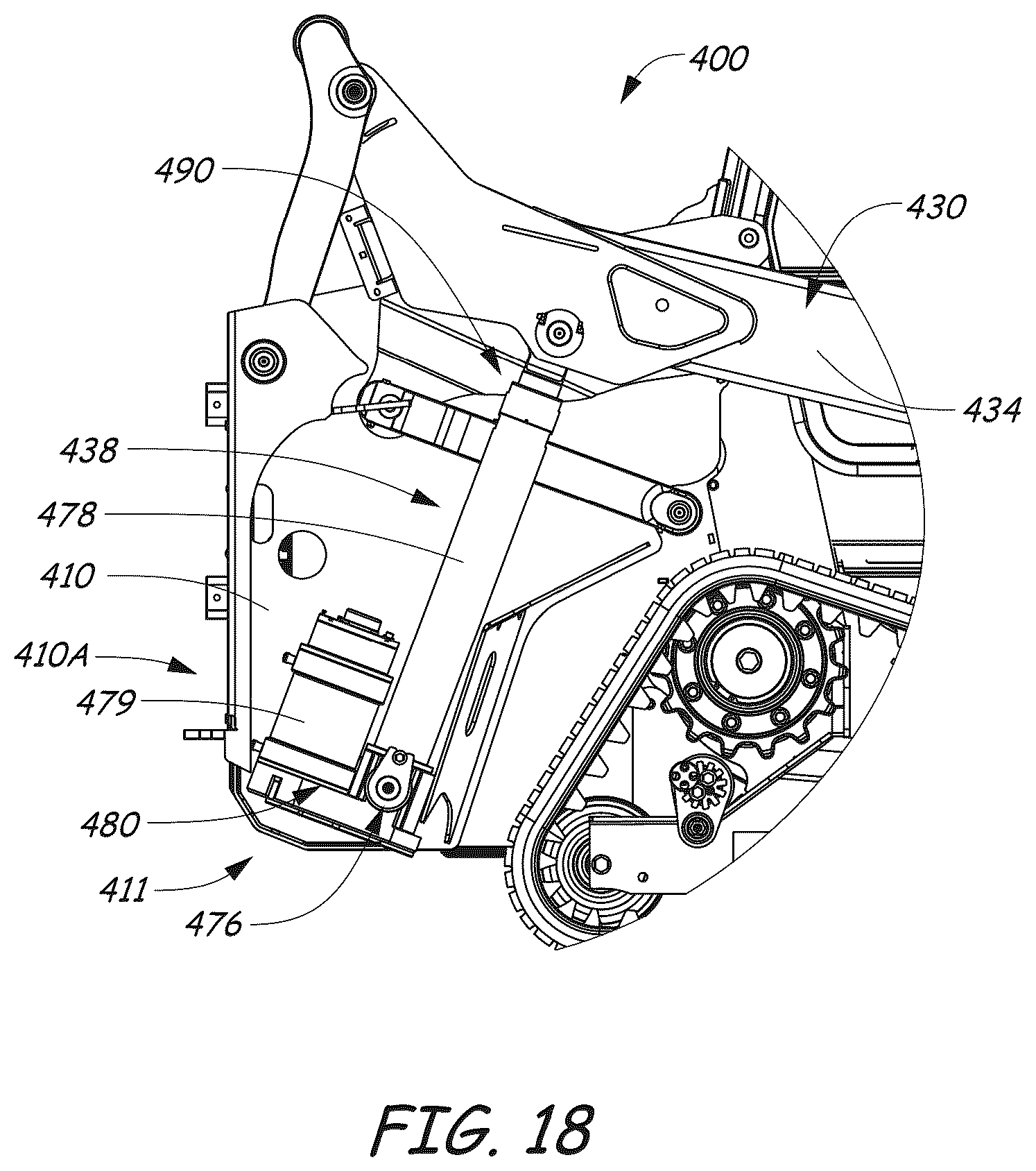 Patent US12460371 Figure 19 – Electrically powered power machine