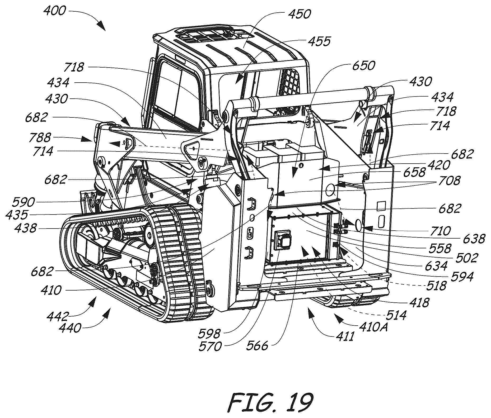 Patent US12460371 Figure 20 – Electrically powered power machine