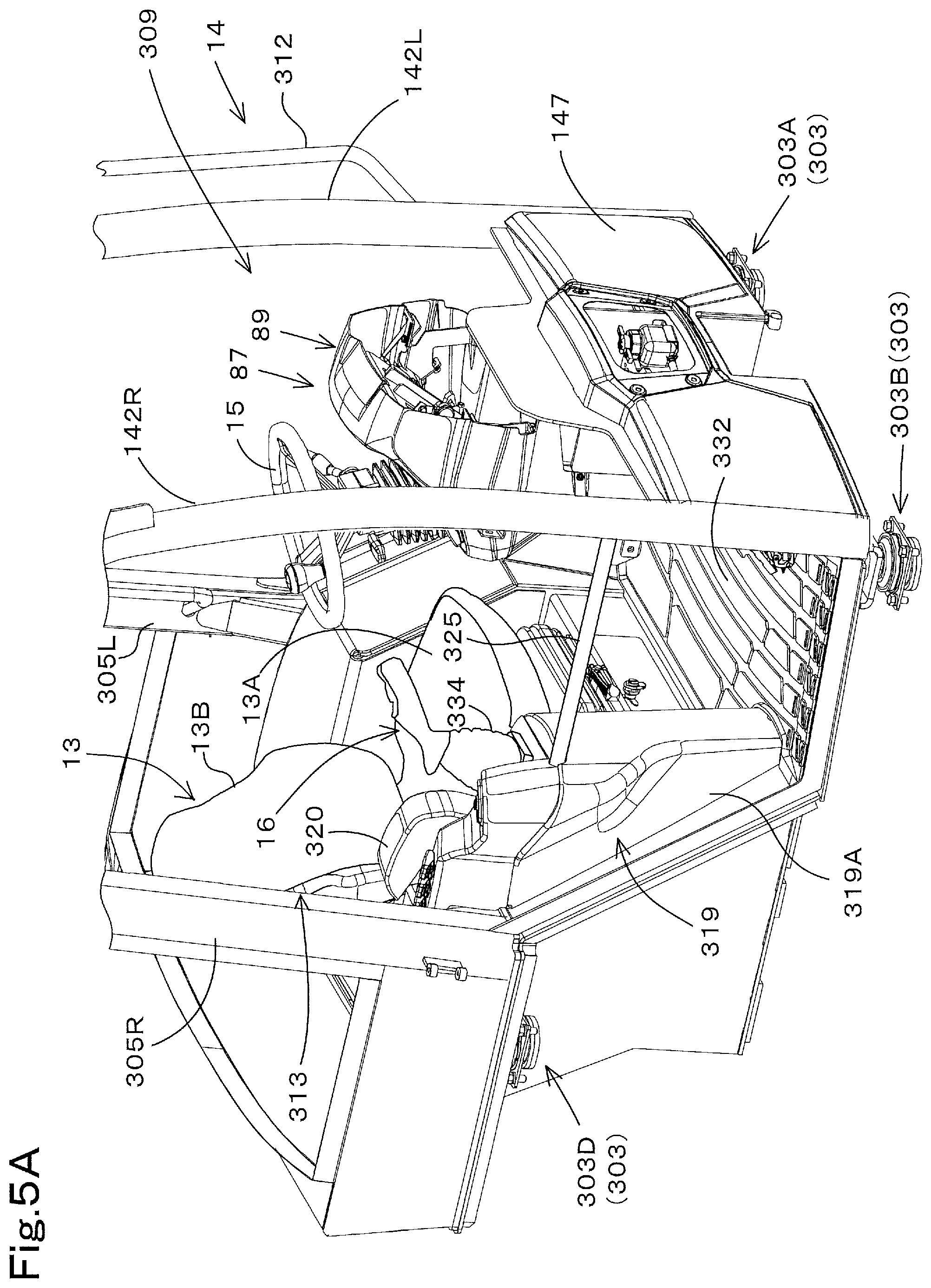 Patent US12460372 Figure 5 – Working machine