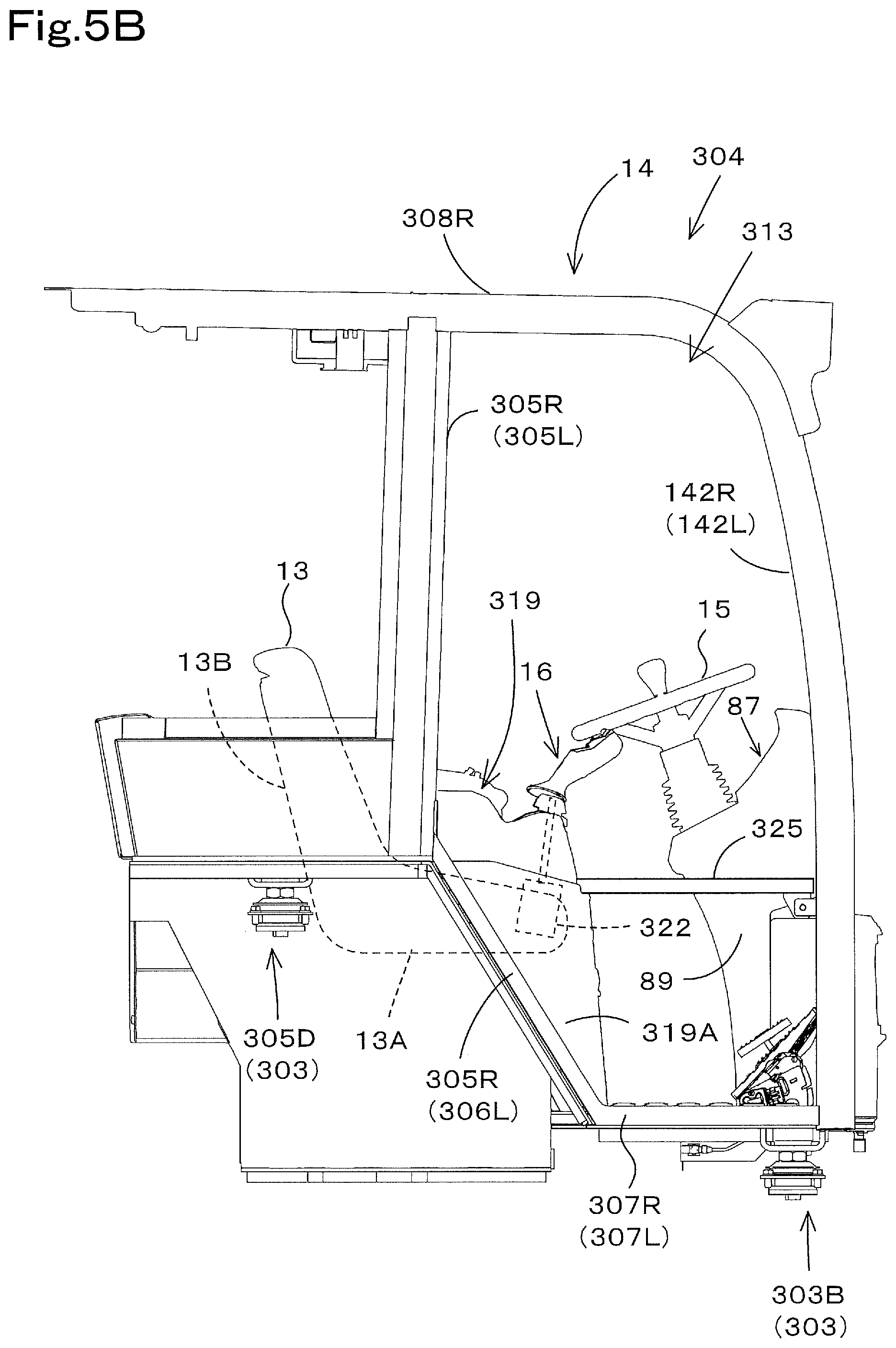 Patent US12460372 Figure 6 – Working machine