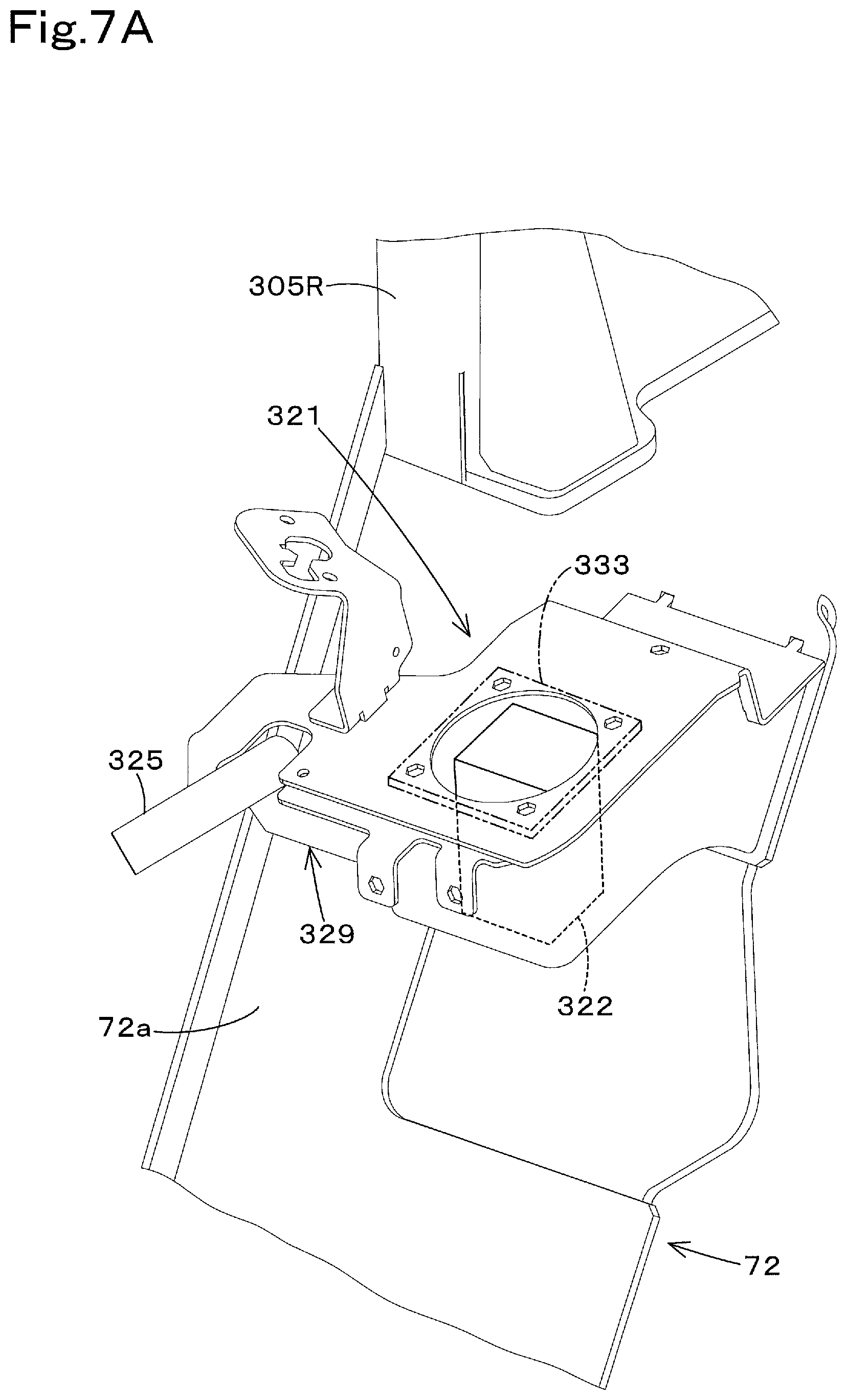 Patent US12460372 Figure 8 – Working machine