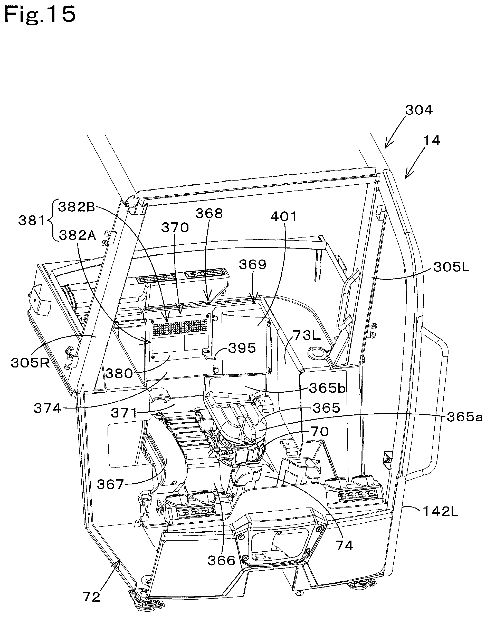 Patent US12460372 Figure 19 – Working machine