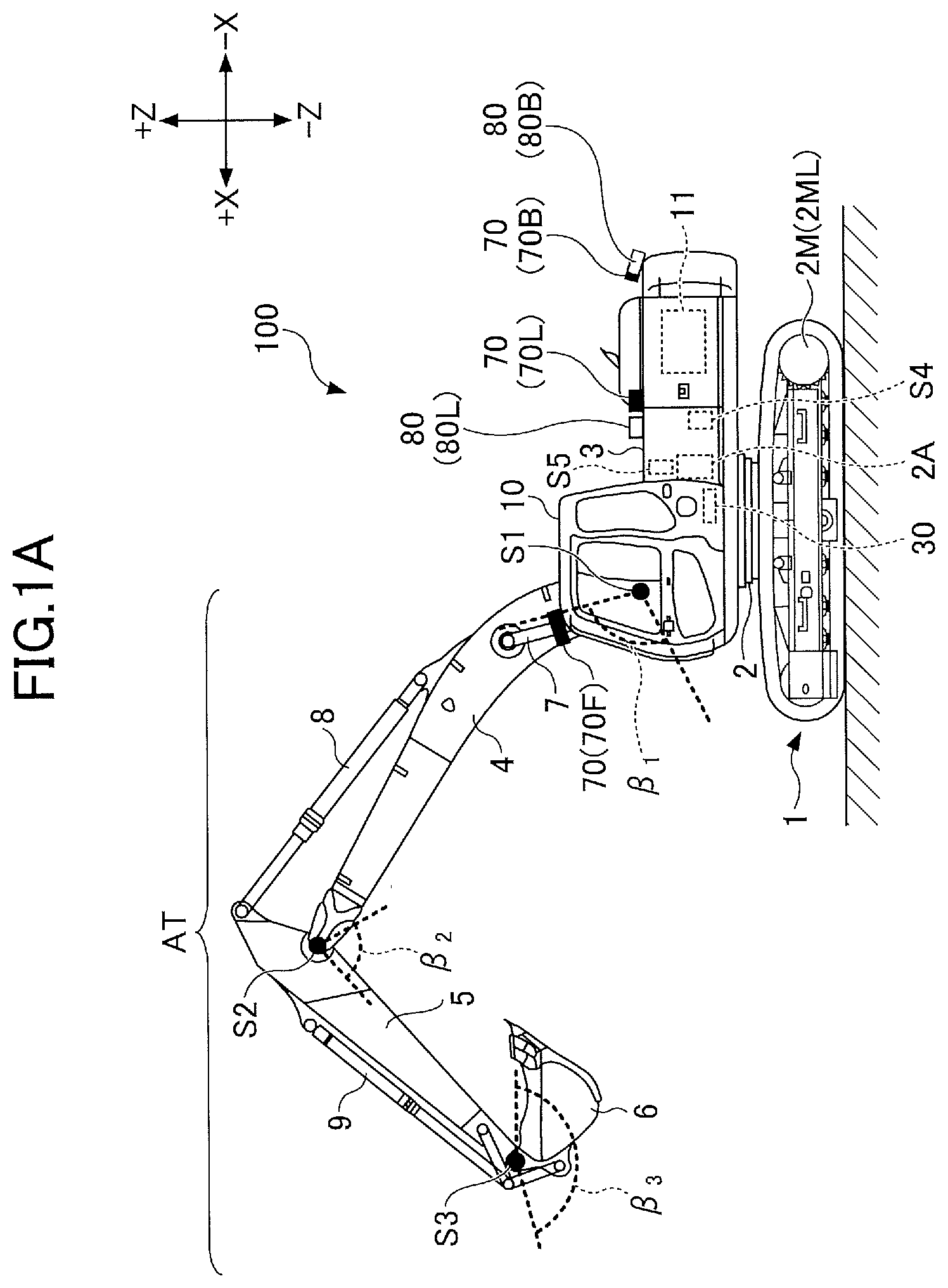 Patent US12460373 Figure 1 – Shovel