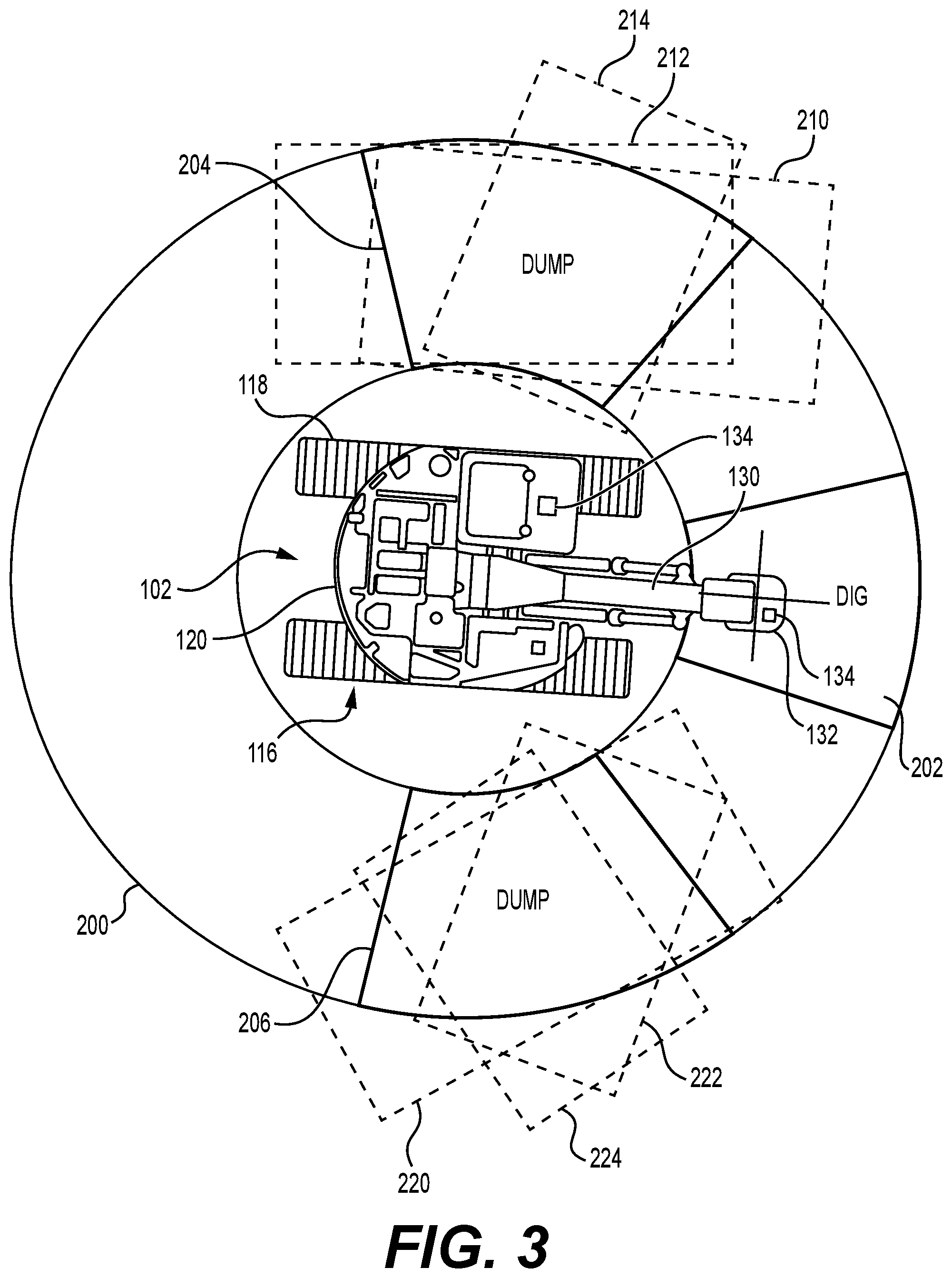 Patent US12460375 Figure 5 – Systems and methods for controlling a digging machine and positioning a transport vehicle