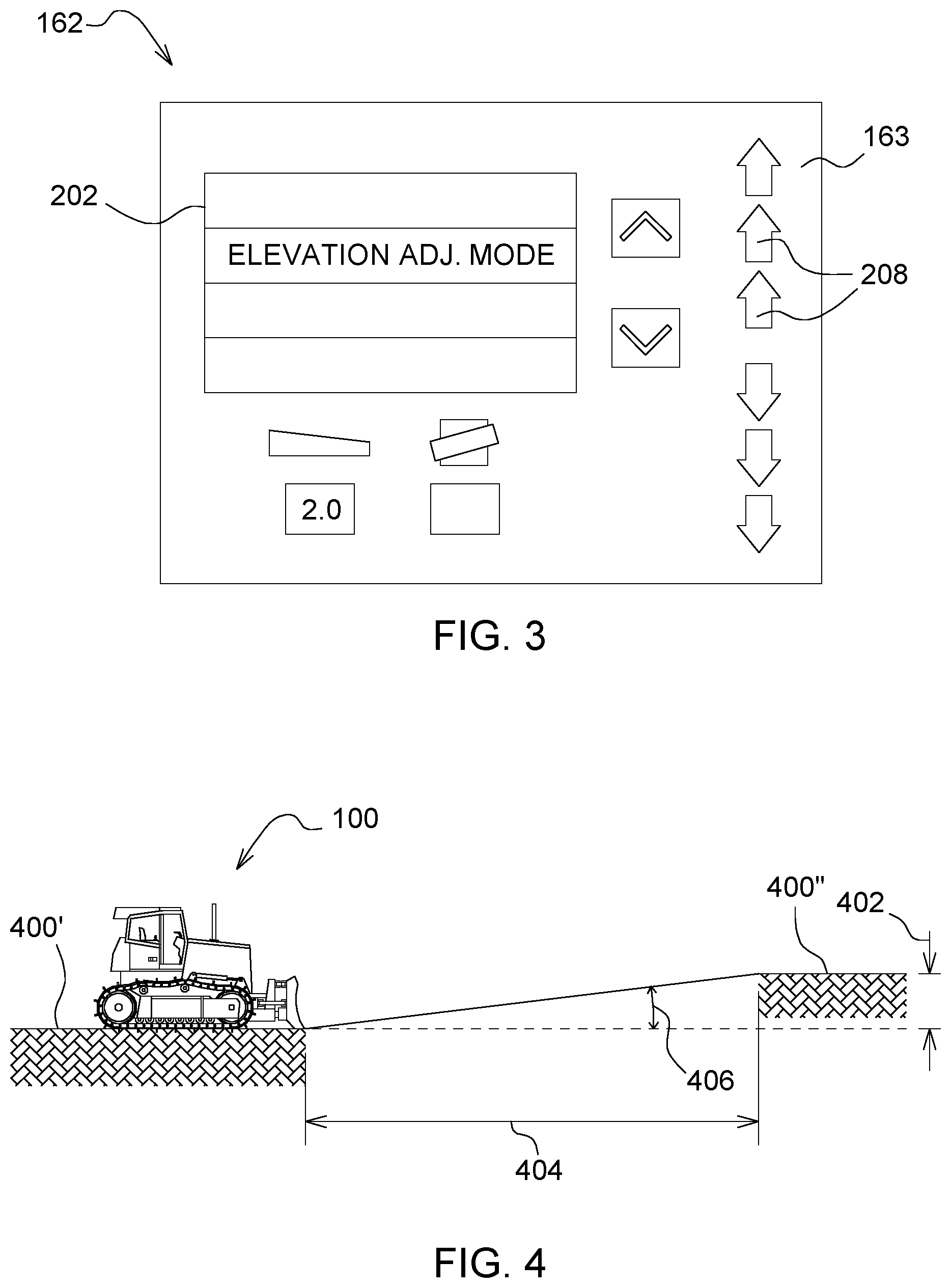 Patent US12460376 Figure 3 – Elevation increment-decrement with slope control