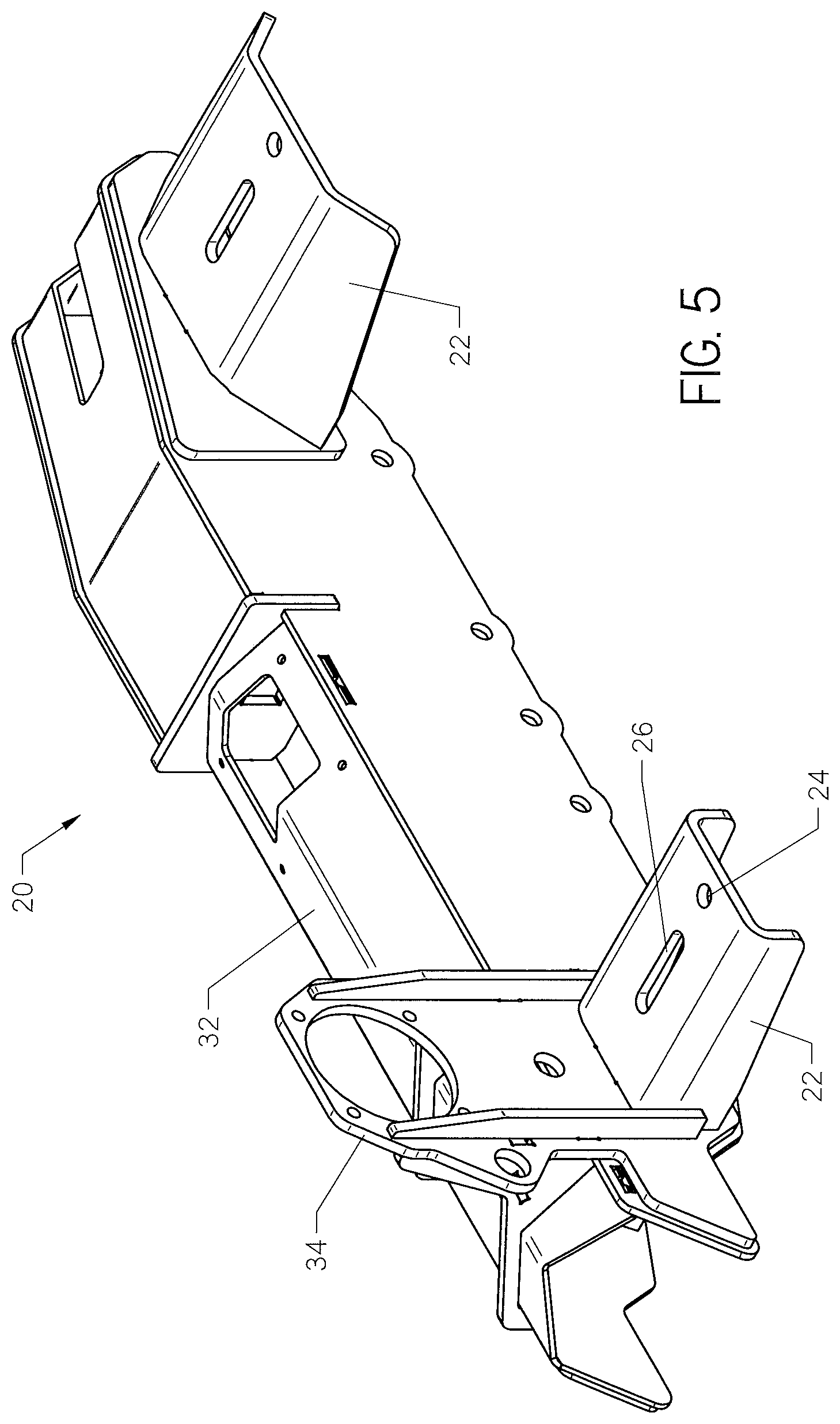 Patent US12460377 Figure 8 – Adjustable tracks