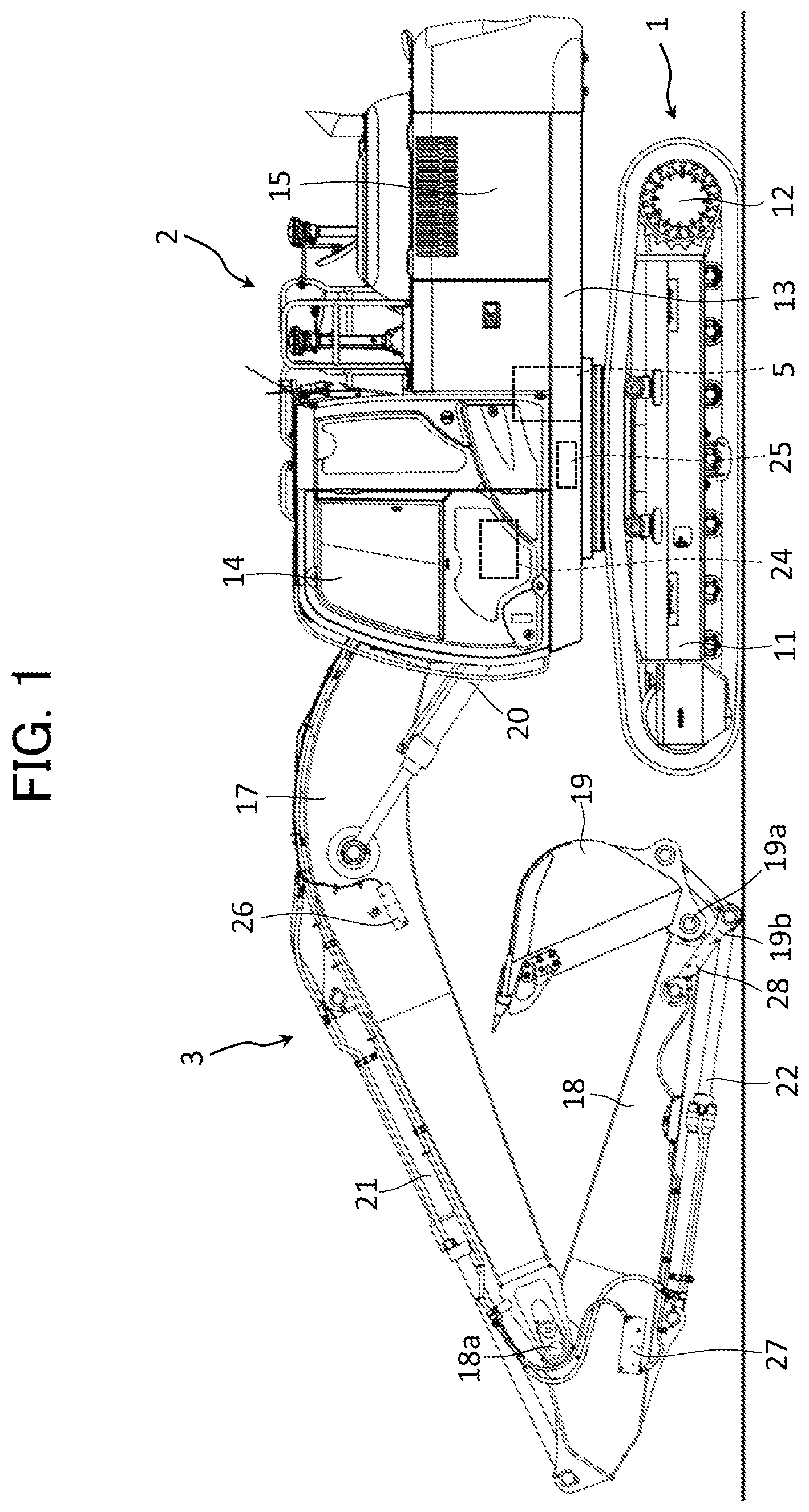 Patent US12460382 — Work machine — Figure 1