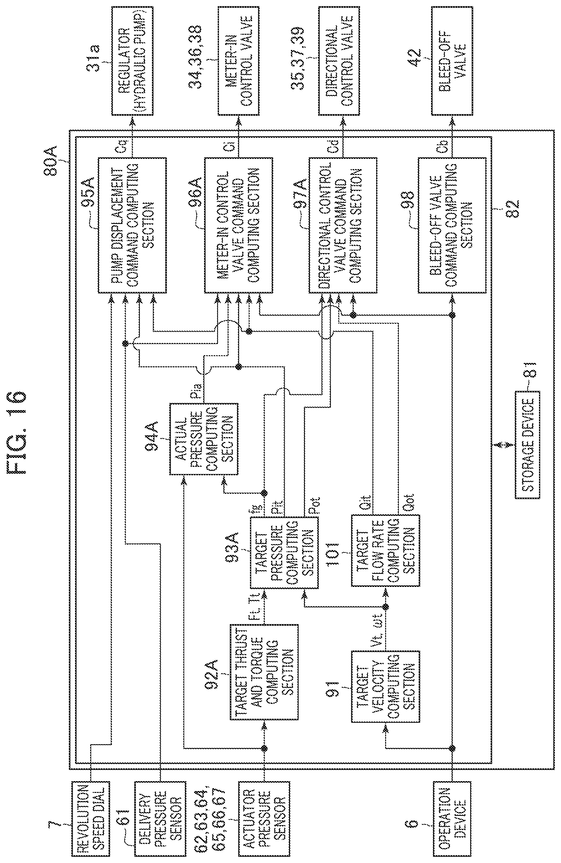 Patent US12460382 Figure 14 – Work machine