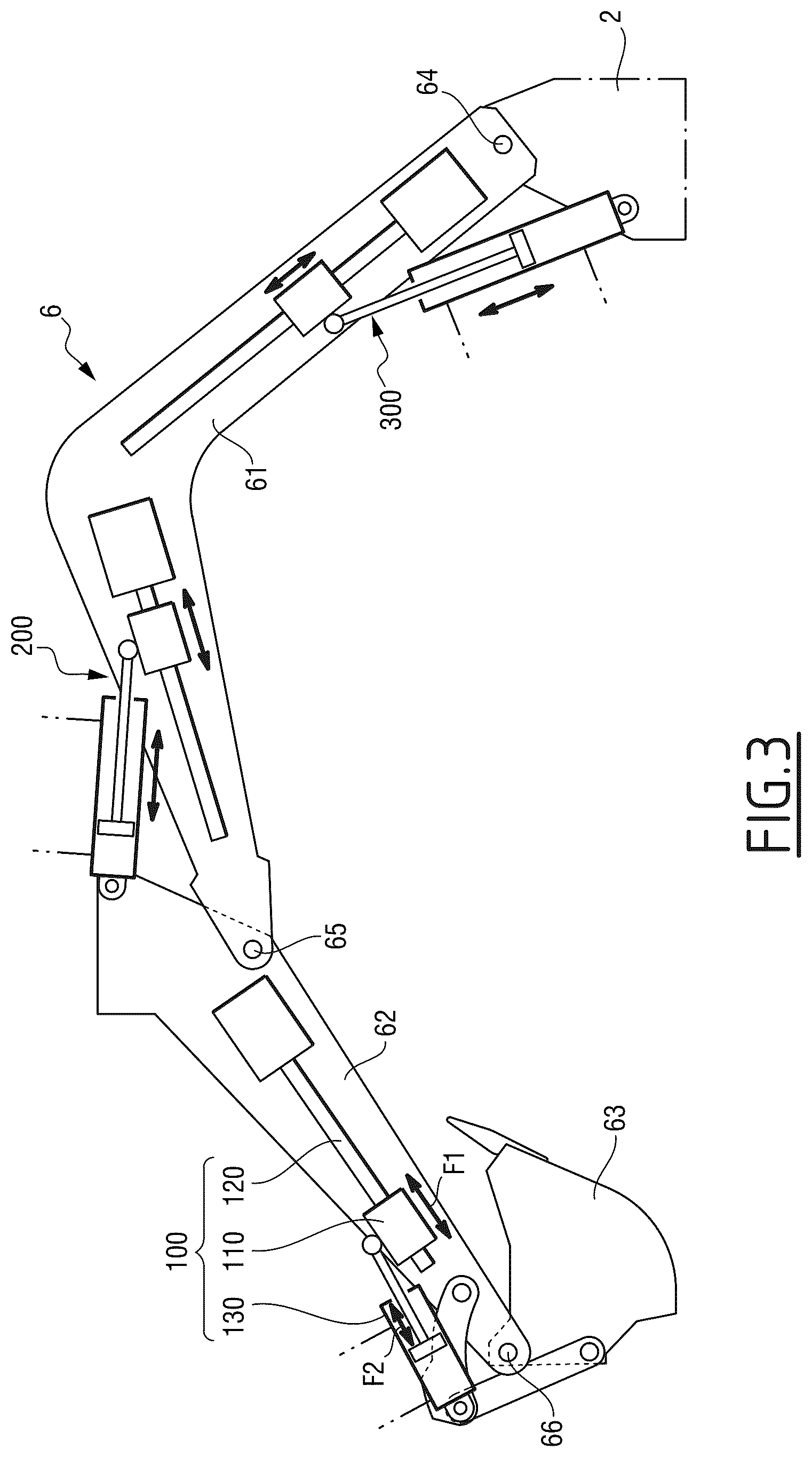 Patent US12460384 Figure 3 – Construction equipment